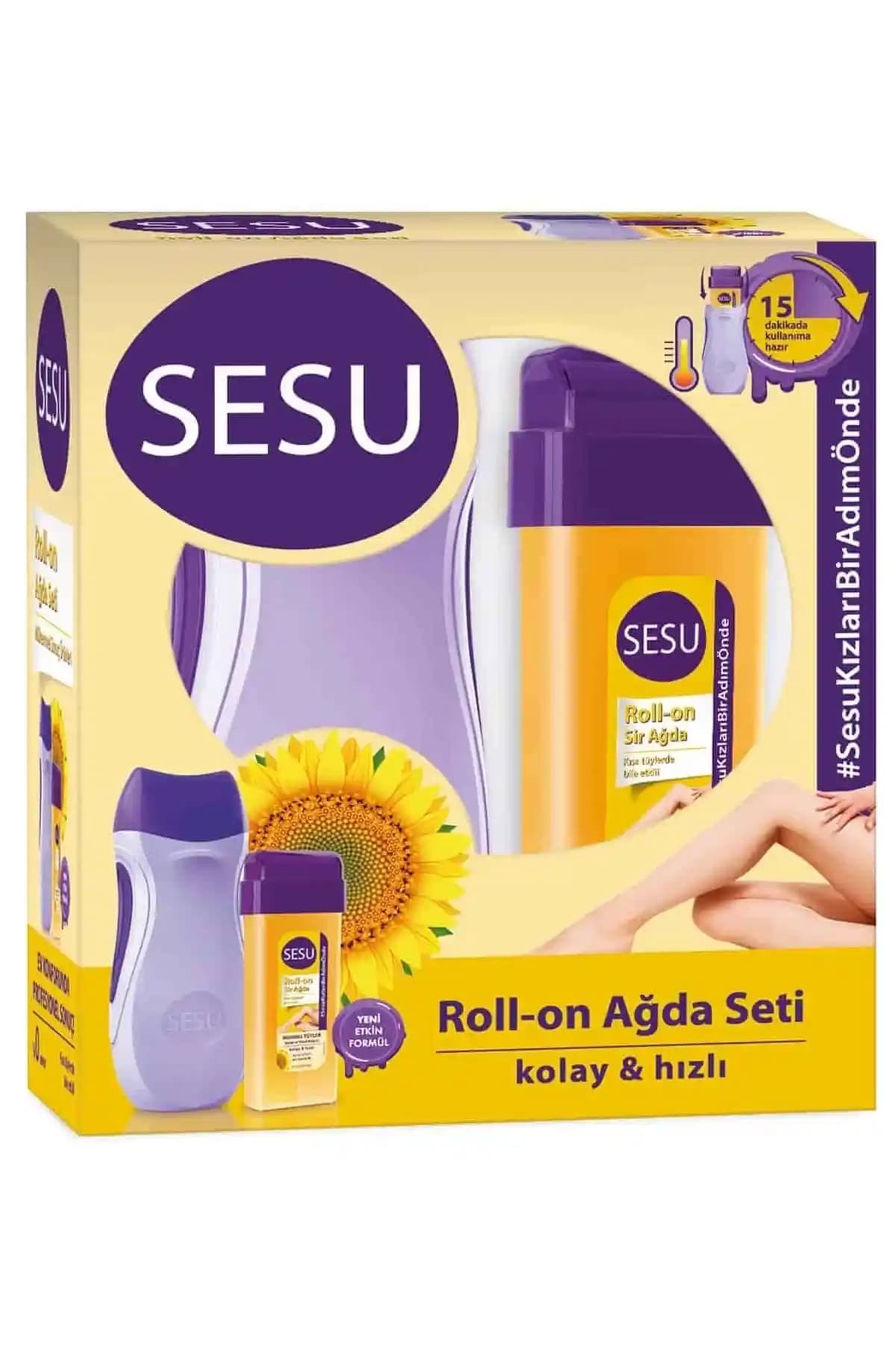 Sesu Roll-on Mor Makineli Ağda Seti: Hızlı Isınma ve Pratik Kullanım Özellikleri