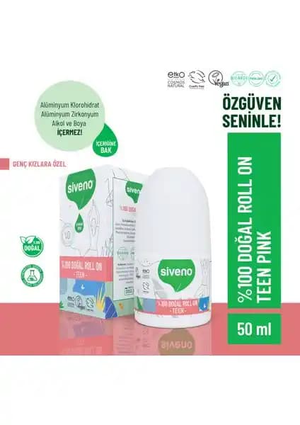 Siveno %100 Doğal Roll-On Teen Girl Deodorant: Hassas Ciltler İçin Güvenilir ve Etkili