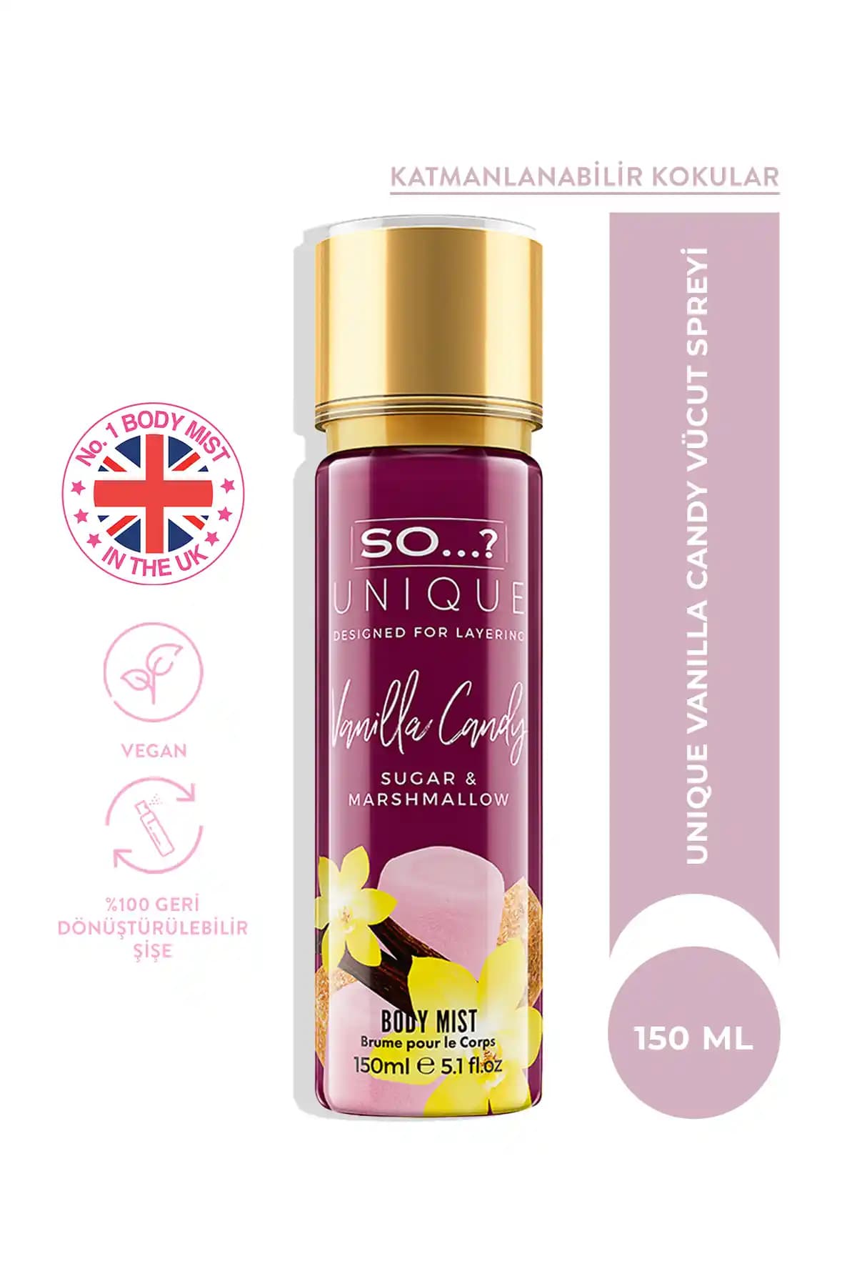 So Fragrance So Unique Vanilla Vücut Spreyi İncelemesi ve Kullanıcı Yorumları