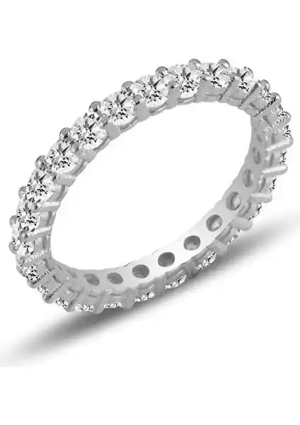 Söğütlü Silver Rodyum Kaplamalı Su Yolu Tam Tur Gümüş Yüzük Özellikleri ve Tasarımı