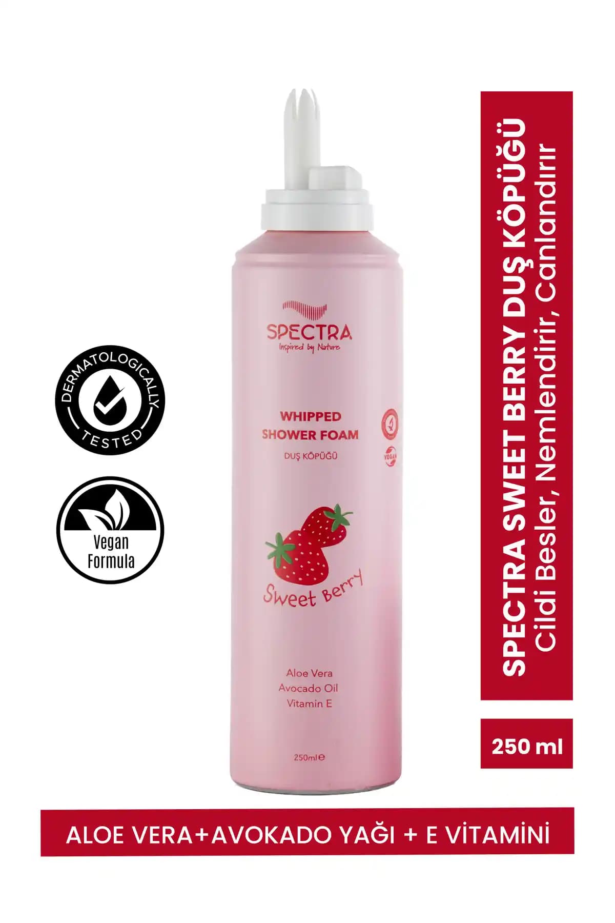 Spectra Care Sweet Berry Çilek Kokulu Whipped Duş Köpüğü: Ferahlatıcı ve Lüks Temizlik Deneyimi