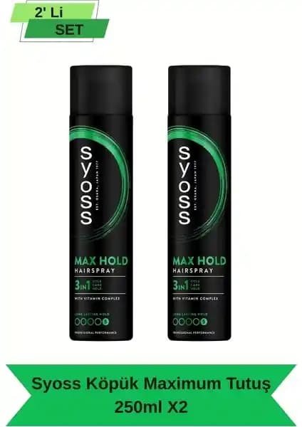 Syoss Maksimum Tutuş ve Parlaklık Spreyi: Güçlü ve Uzun Süreli Saç Şekillendirme Çözümü