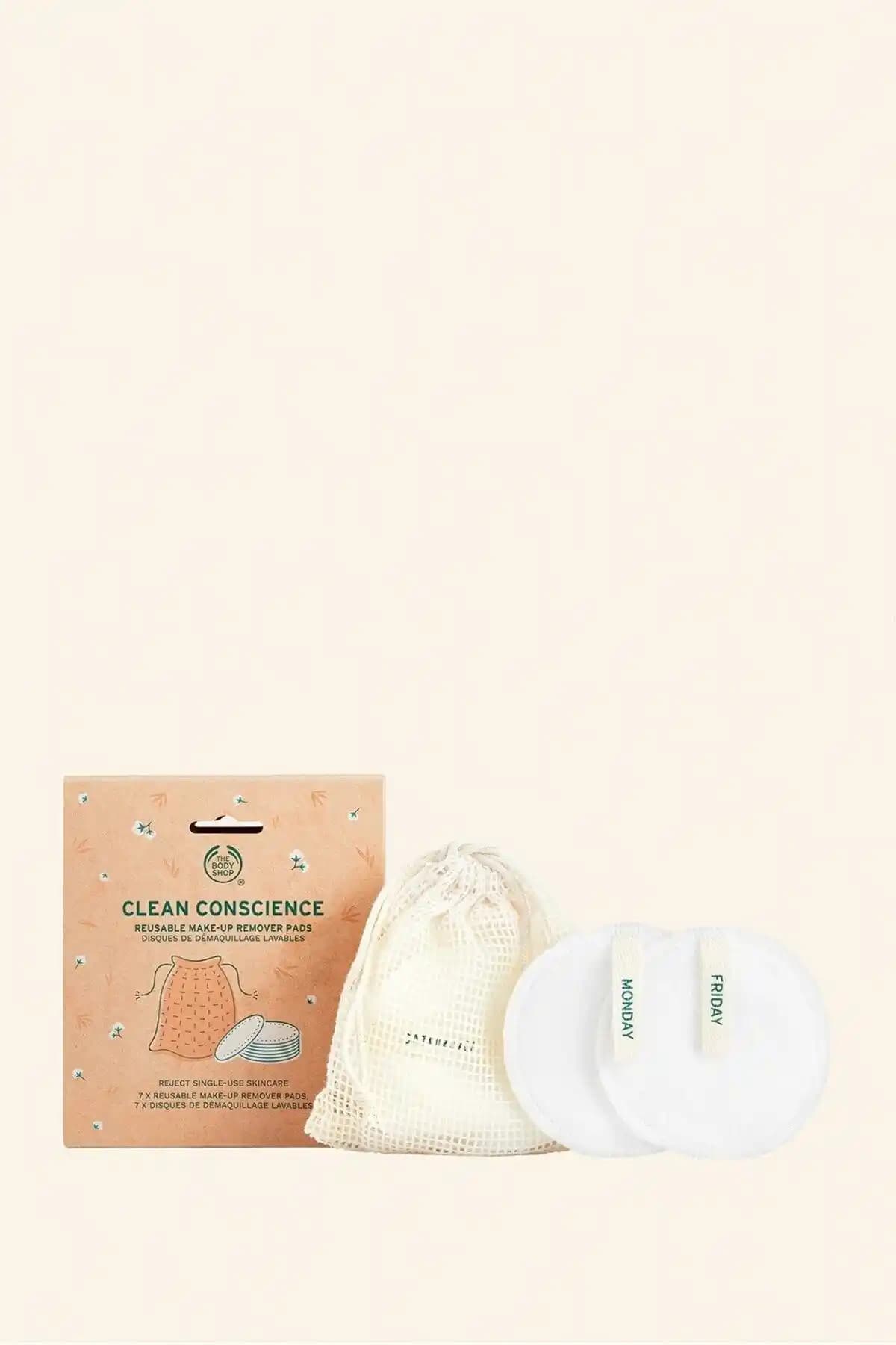 The Body Shop Clean Conscious Yıkanabilir Pamuk Seti Doğal ve Sürdürülebilir Cilt Temizliği