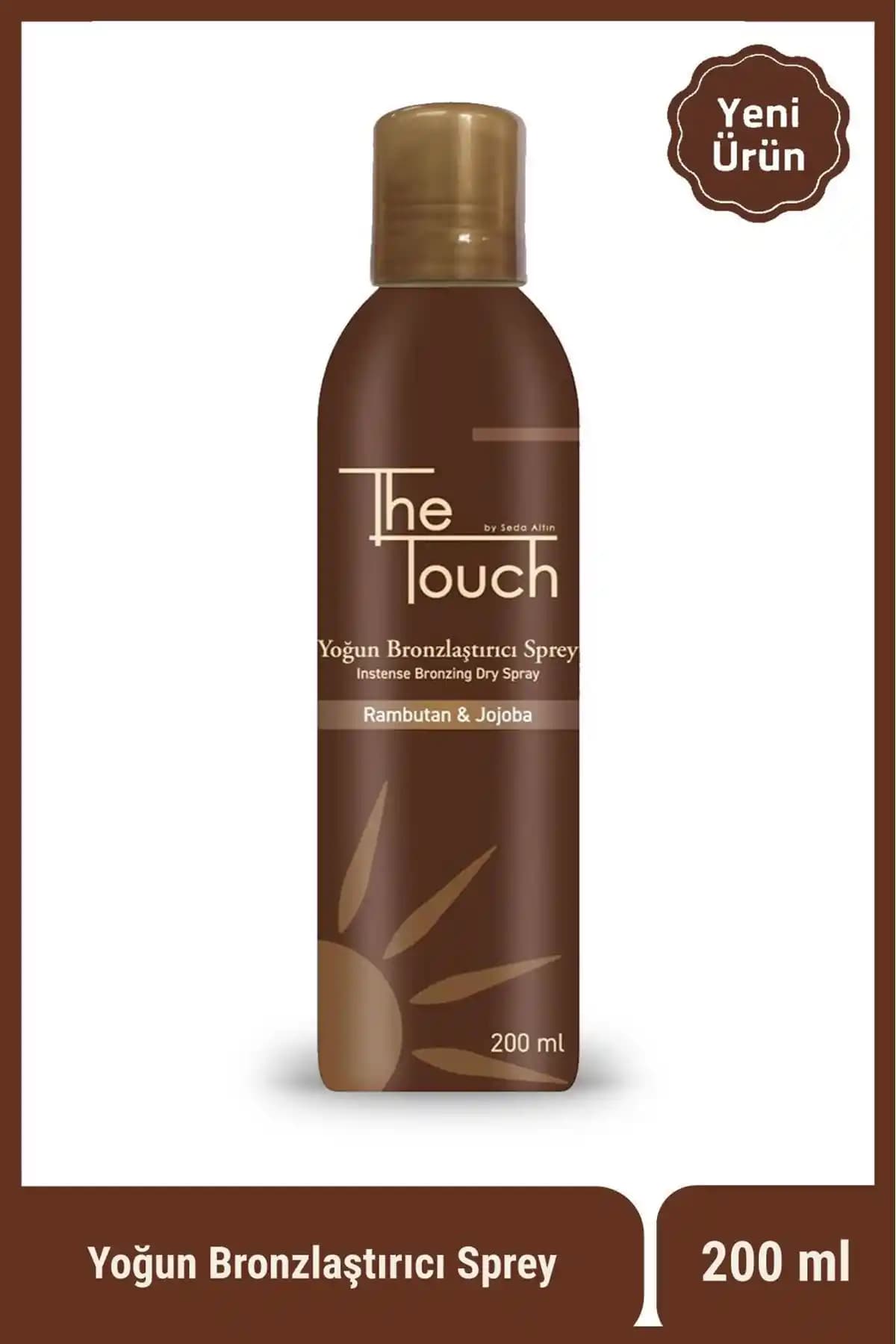 The Touch Seda Altın Yoğun Bronzlaştırıcı Sprey 200 ML Güneşsiz Bronzluk ve Parlaklık Sağlar