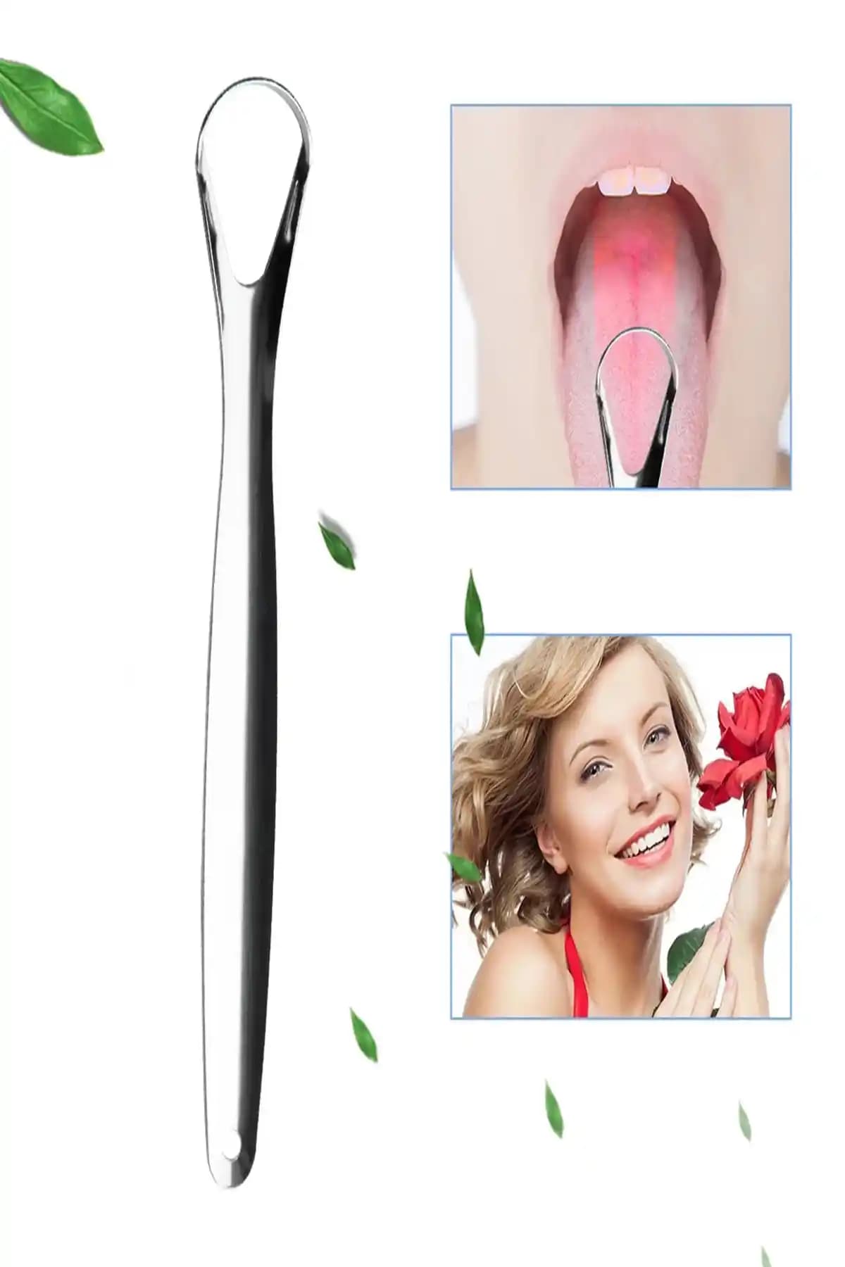 TİNEKE Metal Dil Temizleme Sıyırıcı: Dayanıklı ve Etkili Ağız Hijyeni Aracı