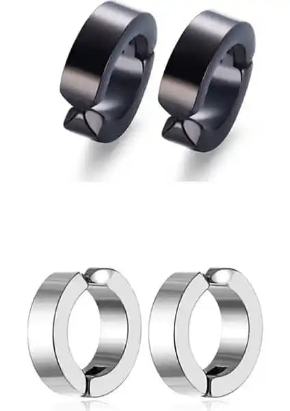 Trend Collection Erkek ve Kadın Sıkıştırmalı Çelik Halka Küpe Karşılaştırması