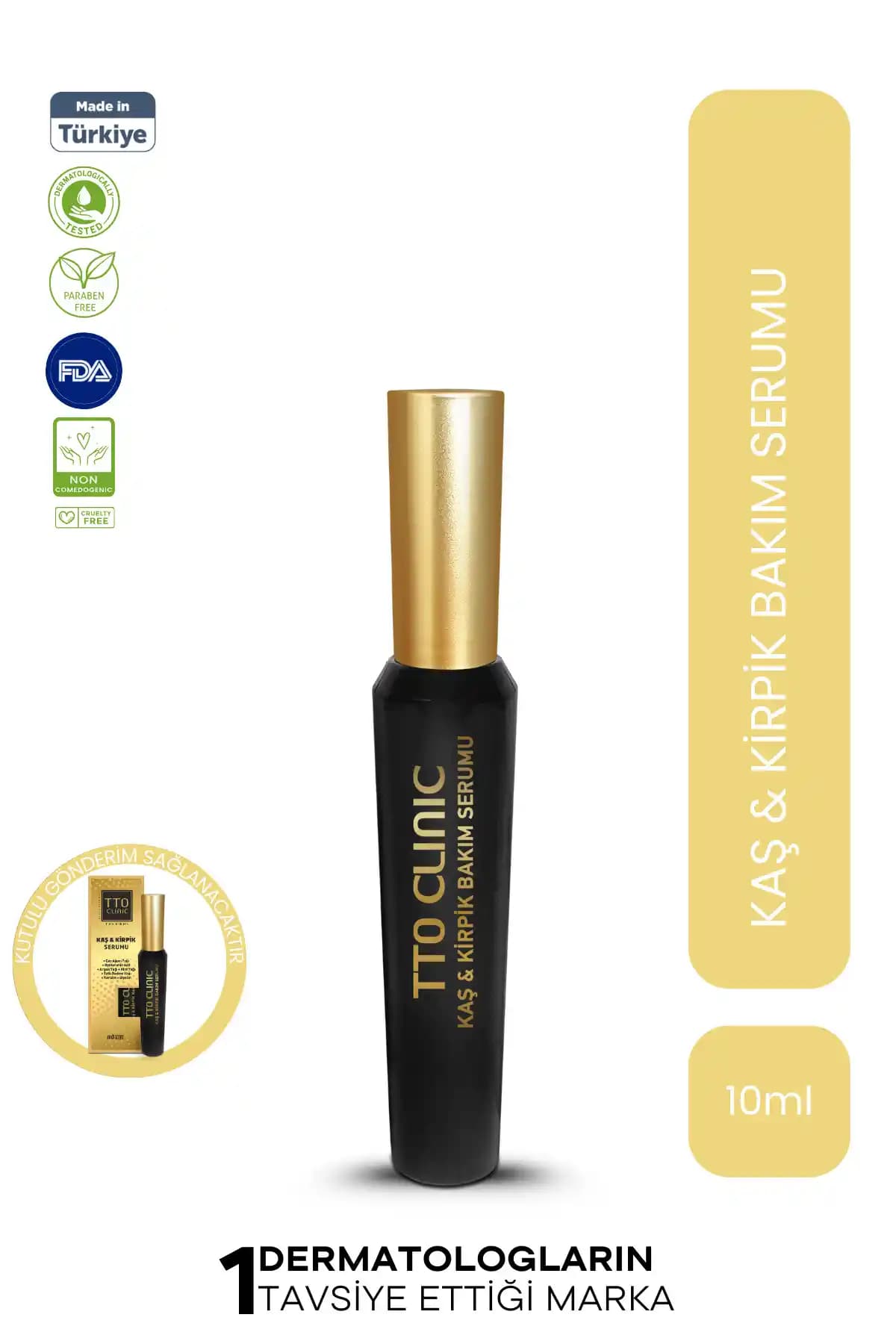 Tto Clinıc Kaş ve Kirpik Bakım Serumu: Doğal İçeriklerle Güçlendirilmiş Bakım Ürünü