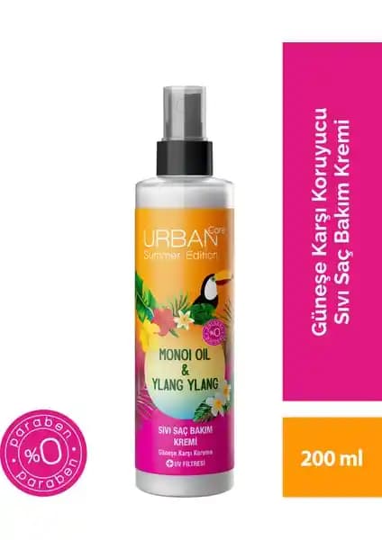 Urban Care Summer-Monoi Yağı ve Ylang Ylang Güneş Koruyucu Saç Bakım Kremi 200 ml