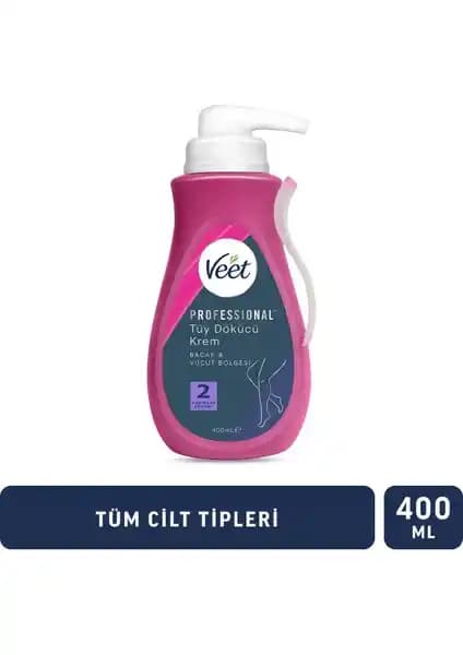 Veet Professional 400ml Tüy Dökücü Krem: Hızlı ve Güvenilir Tüy Alma Çözümü