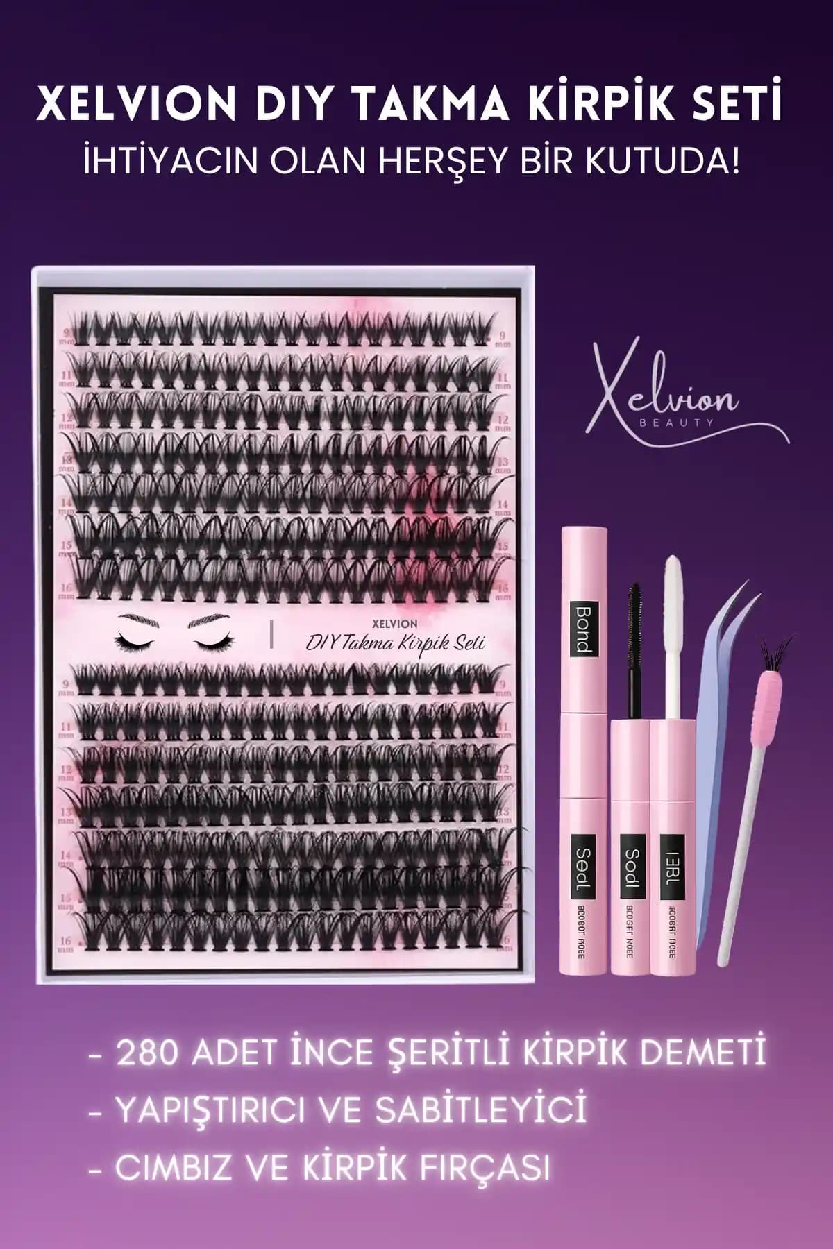 XELVION BEAUTY Takma Kirpik Seti İncelemesi: Doğal ve Uzun Süre Kalıcı Kirpikler