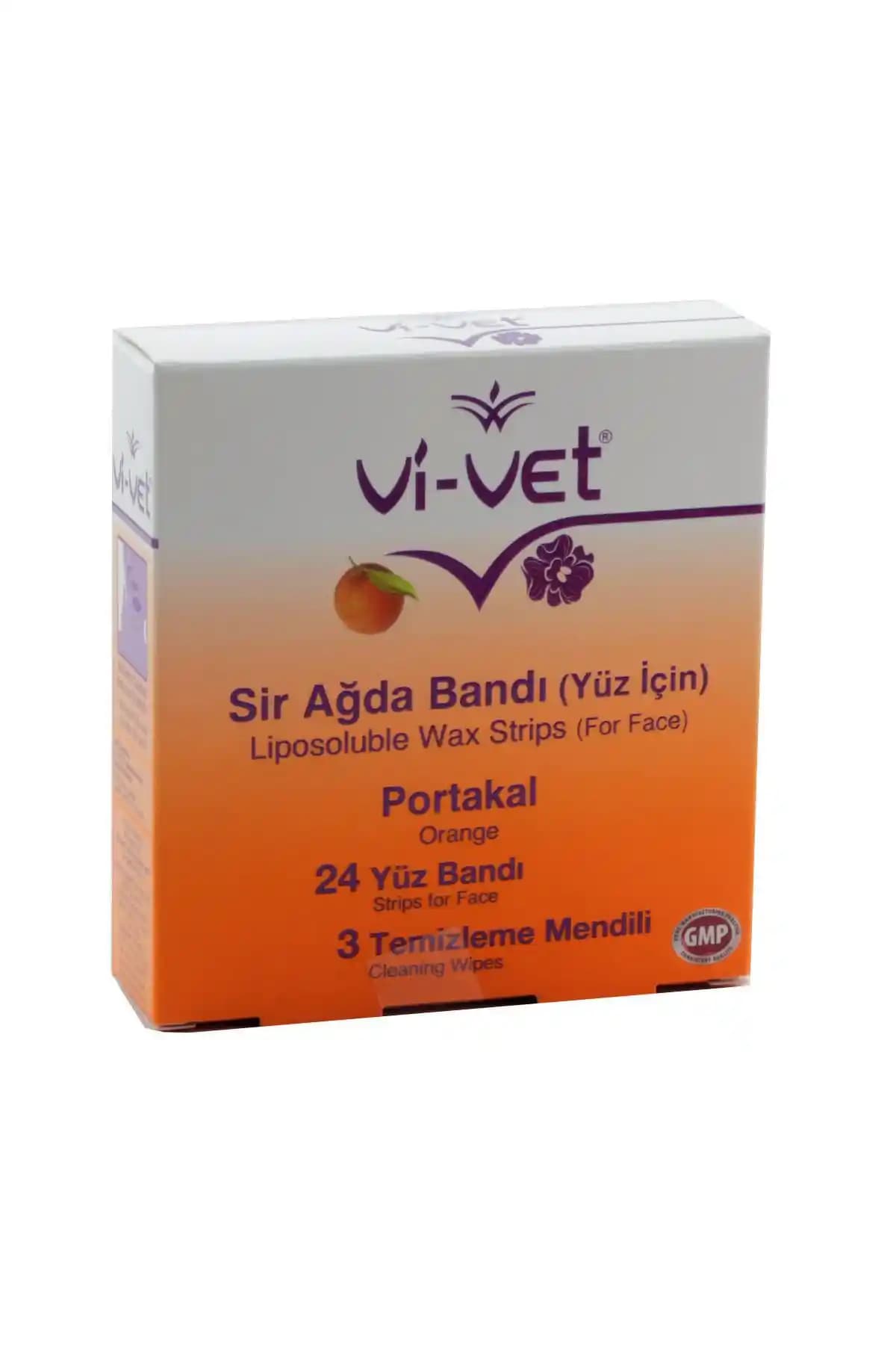 Yüz Sir Ağda Bantı Portakal Renkli 24'lü Hassas Ciltler İçin Uygun Kozmetik Ürünleri