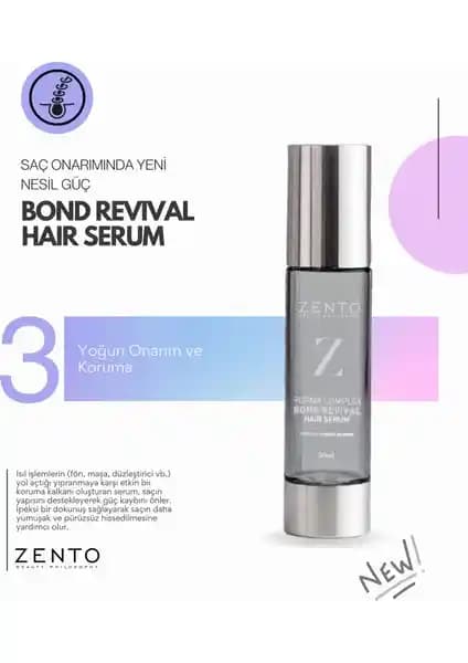 Zento Repaır Complex Bond Revıval Hair Serum ile Saçlarınızı Güçlendirin ve Canlandırın