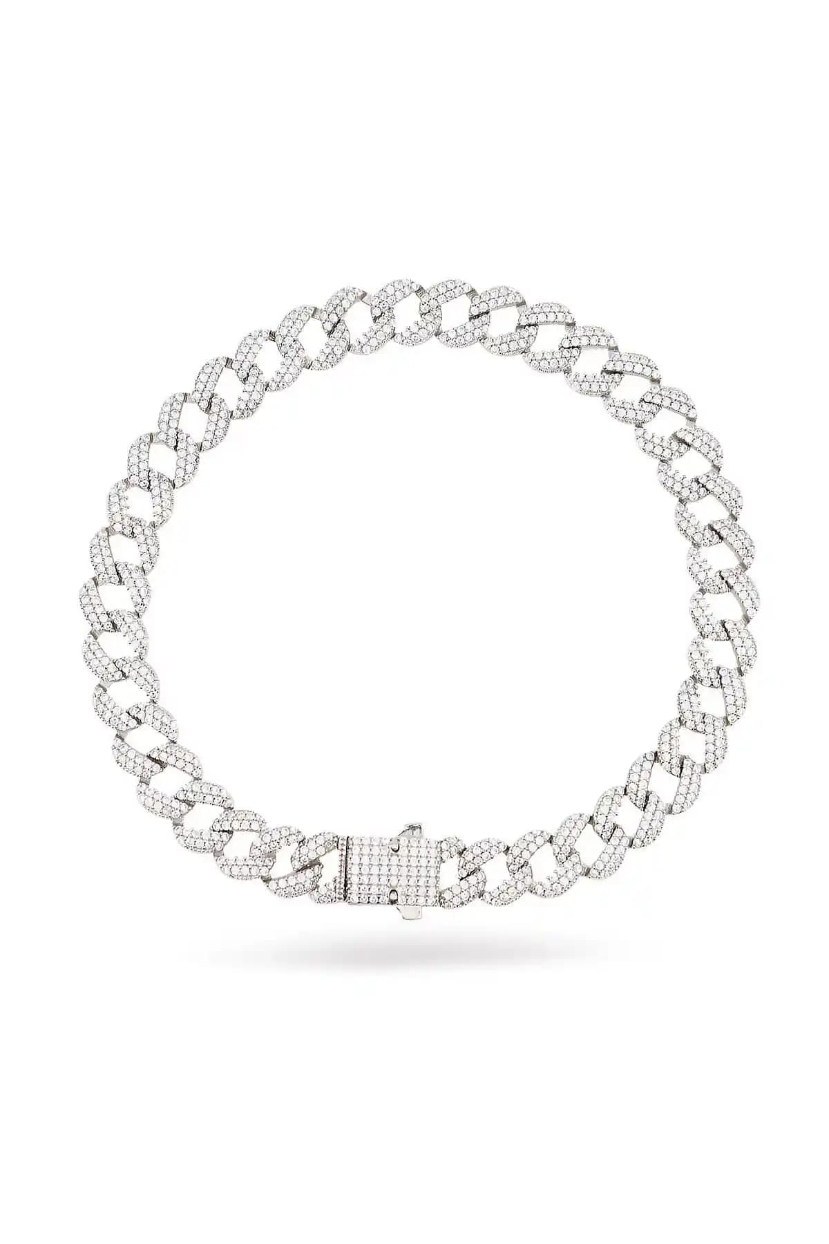 925 Ayar Gümüş Gurmet Zincir Bileklik: Şıklık ve Kalitenin Modern Buluşması