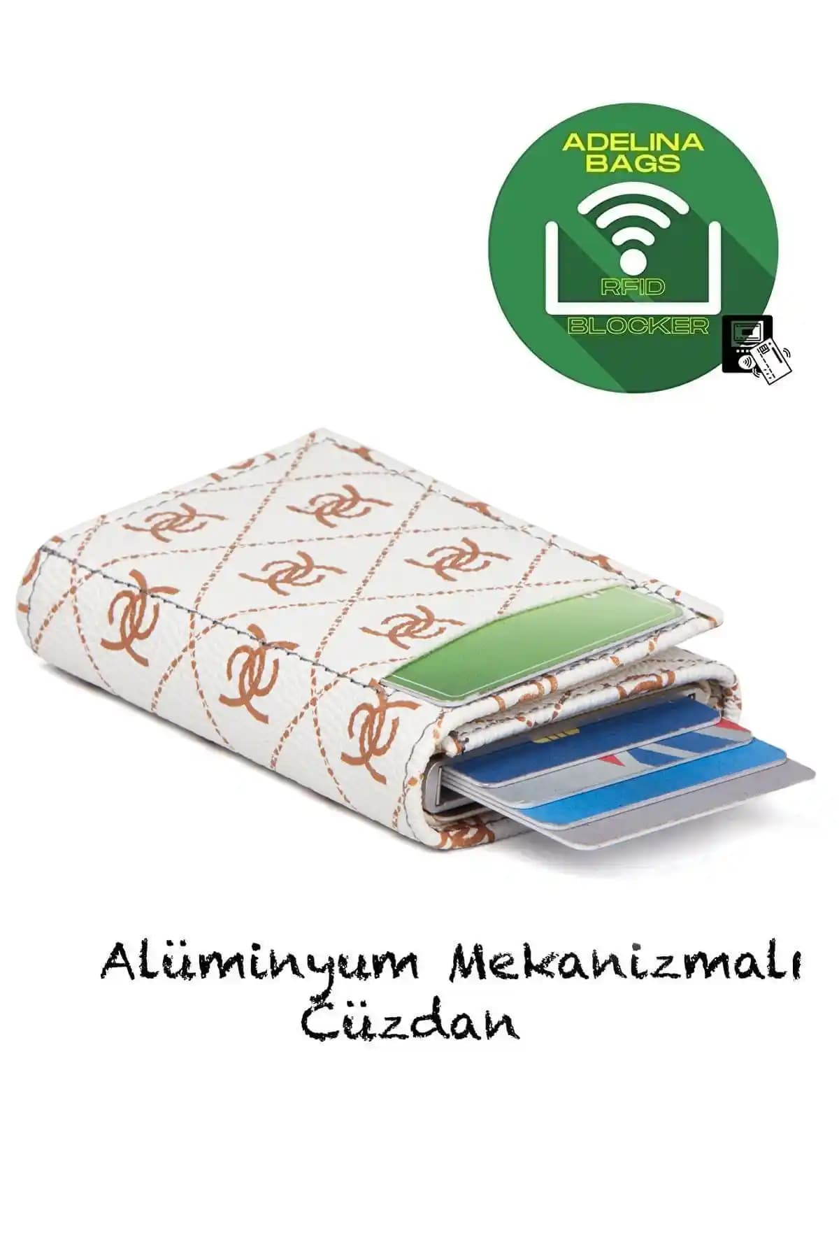 Adelina Unisex Rio Mekanizmalı Otomatik Kartlık Cüzdan Şık ve Güvenli Tasarım
