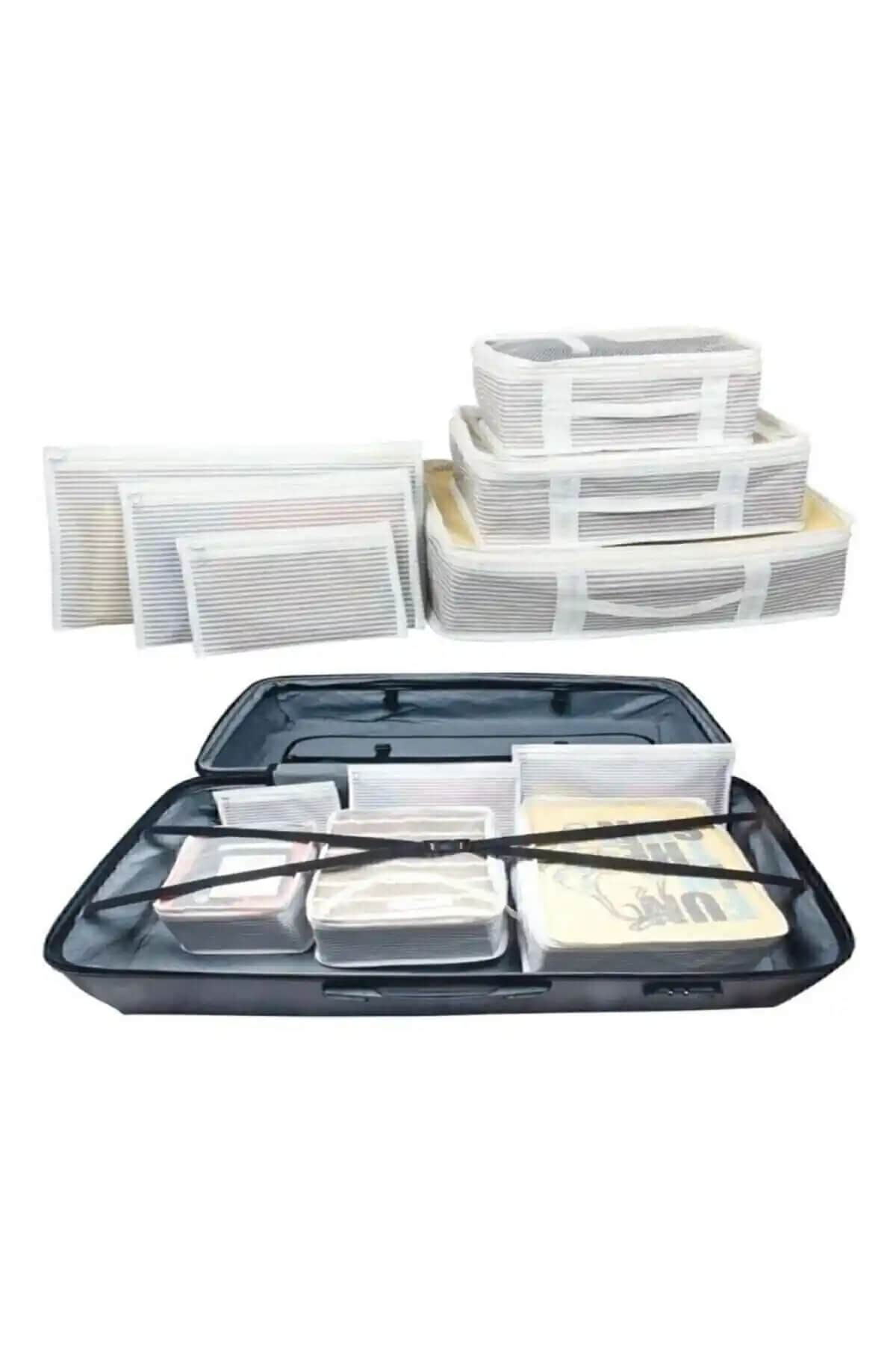 ALAS Bavul İçi Düzenleyici Seti 6 Parça Pratik ve Şık Seyahat Çözümü