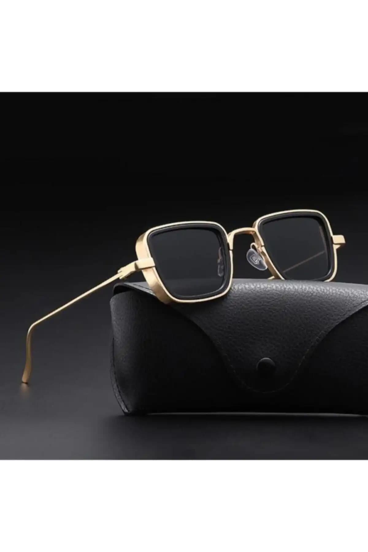 ANDİFLİ Unisex Metal Kare Güneş Gözlüğü Şıklık ve Koruma Sunan Modern Tasarım
