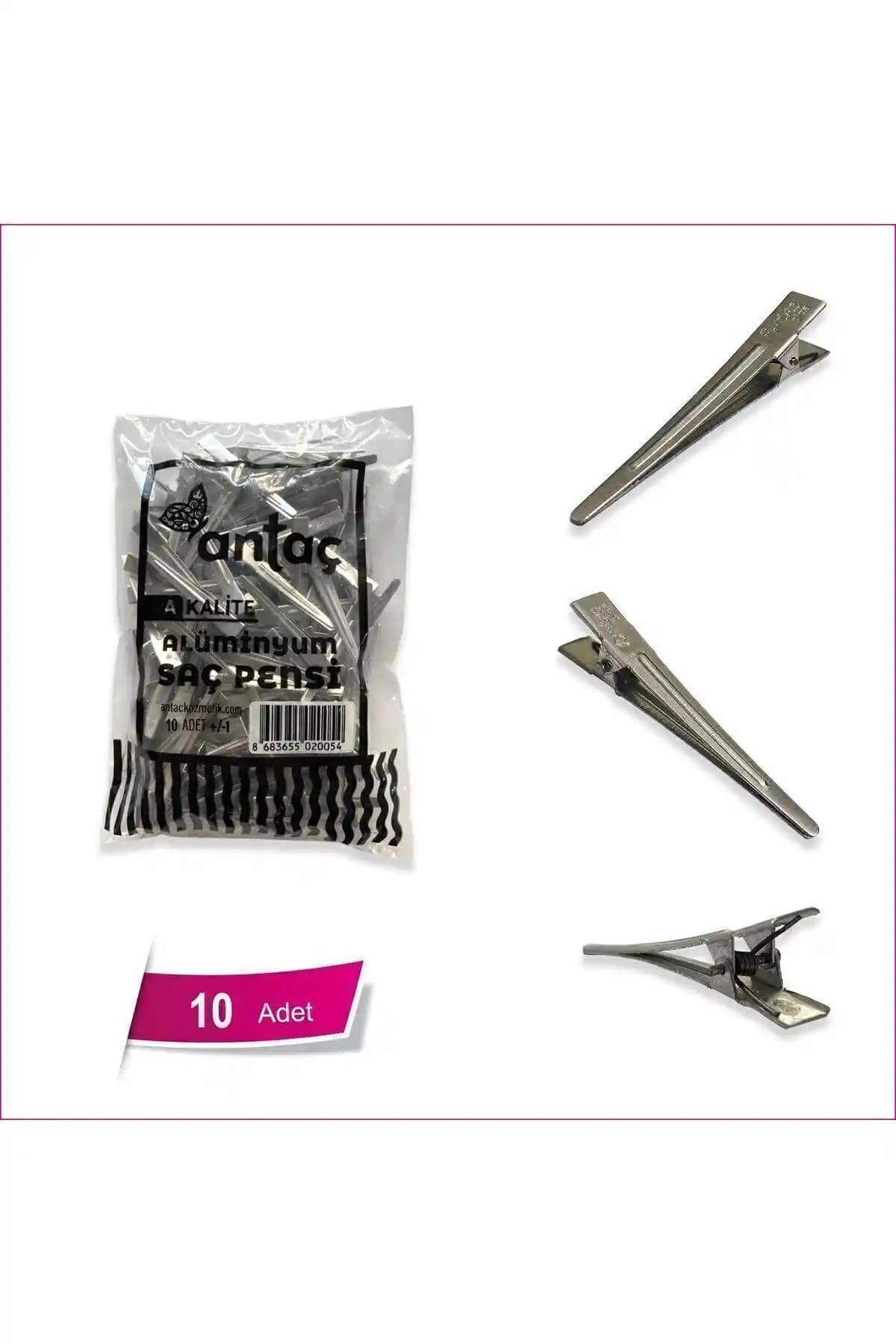 Antaç Alüminyum Pens Kuaför Saç Pensi Seti Profesyonel ve Ev Kullanımı İçin Uygun