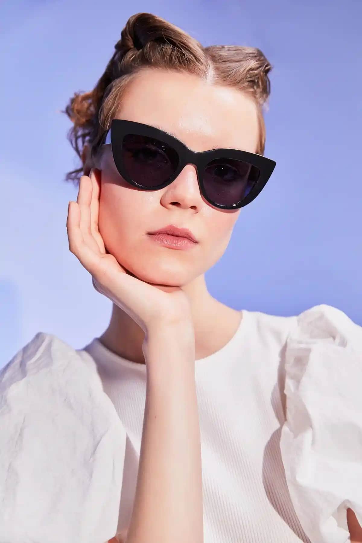 Aqua Di Polo 1987 Cat Eye Siyah Kadın Güneş Gözlüğü Şık ve Koruyucu Tasarım