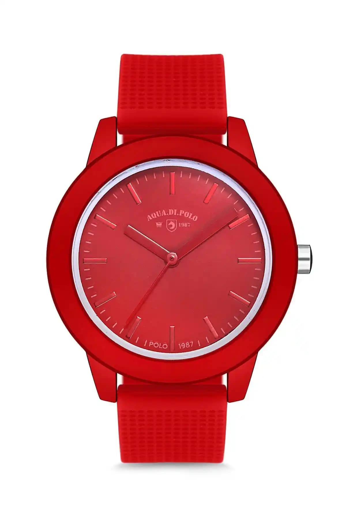 Aqua Di Polo 1987 Kırmızı Kadın Silikon Kol Saati Modern ve Dayanıklı Tasarım
