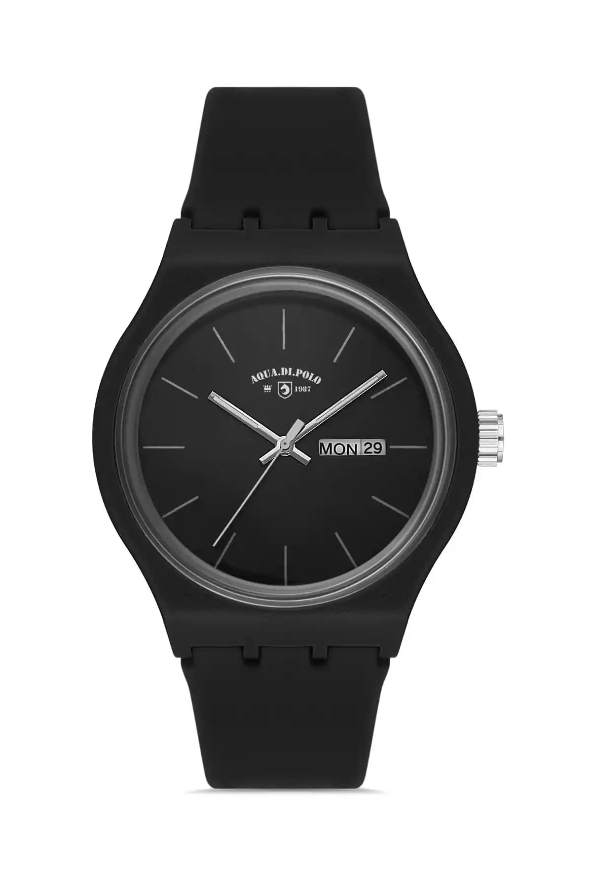 Aqua Di Polo 1987 Siyah Unisex Silikon Kol Saati: Şık ve Dayanıklı Tasarım Özellikleri