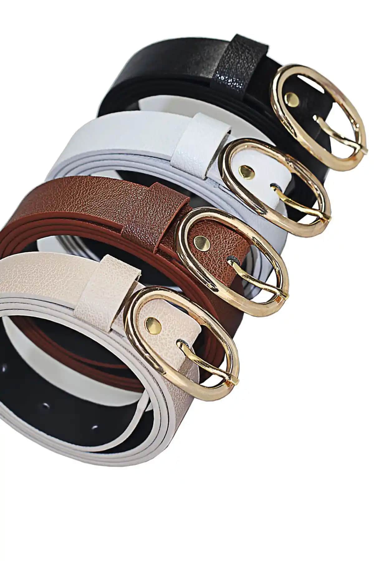 Arkem 4'lü Kadın Kemerleri Seti Günlük ve Şık Kullanım İçin Uygun