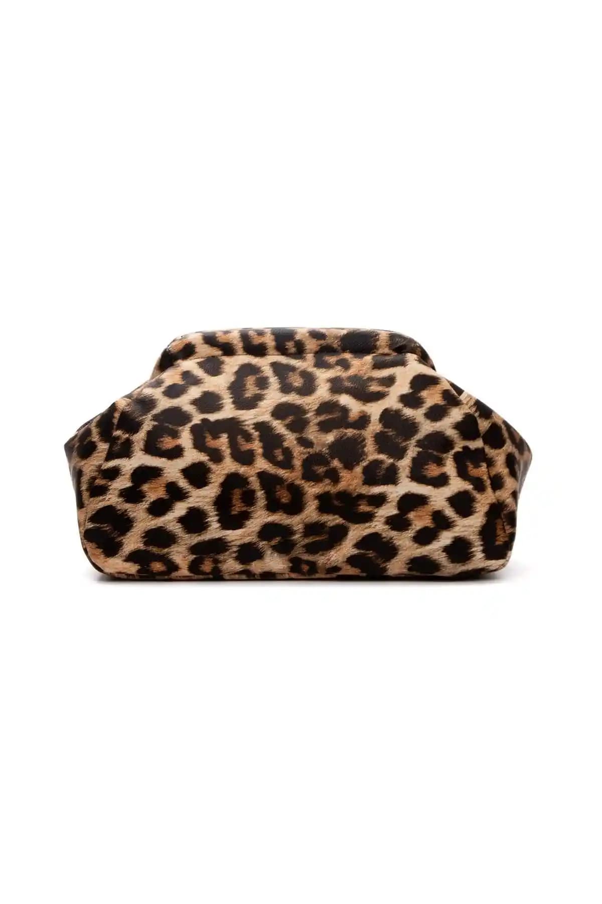 BAHELS Kadın Leopar Deri Clutch Portföy Çanta Günlük Şıklık ve Fonksiyonellik Sunar