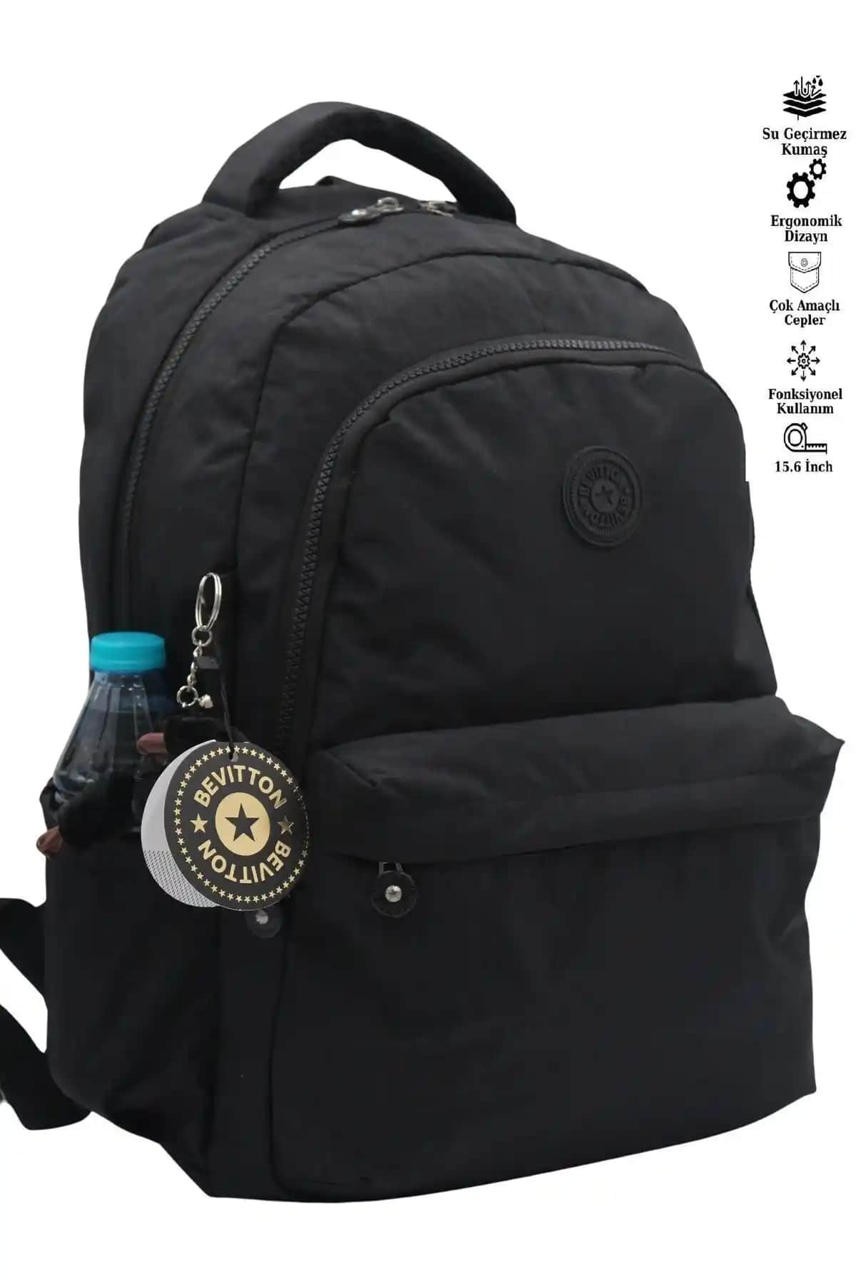 Bevitton Su Geçirmez Büyük Boy Unisex Okul Sırt Çantası Günlük ve Spor Kullanımı İçin