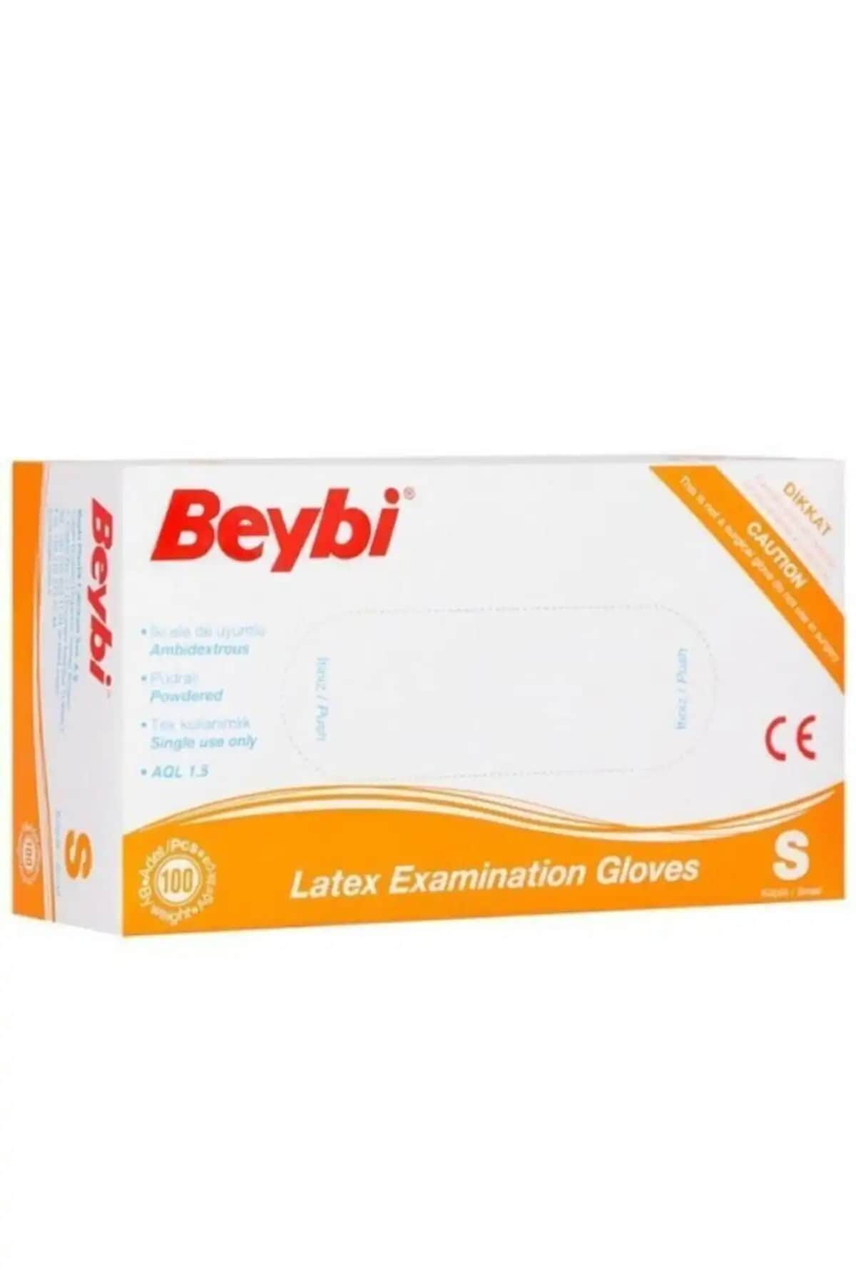 Beybı Lateks Pudralı Muayene Eldivenleri (S) - Sağlık ve Günlük Kullanım İçin Güvenilir
