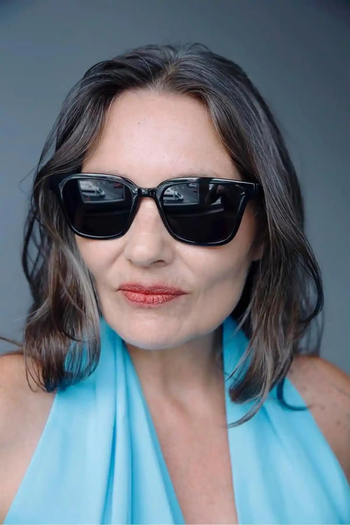 Bilge Karga Elvin Siyah Güneş Gözlüğü Modern Tasarım ve Göz Koruma Özellikleri