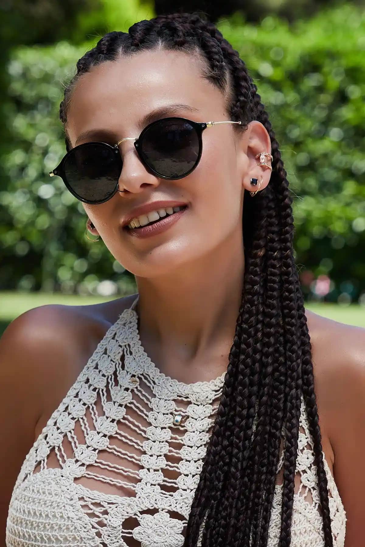 By Harmony RB2447 Siyah Unisex Güneş Gözlüğü Modern Tasarım ve UV Koruma Özelliği ile