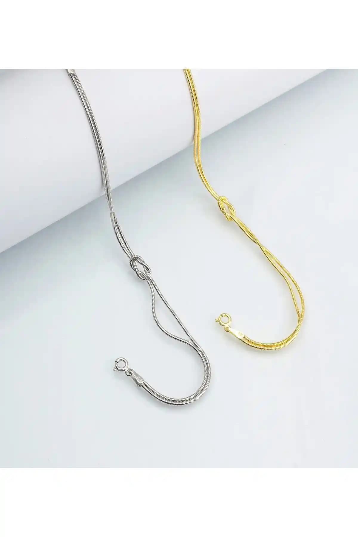 Byes 925 Ayar Gümüş Çift Düğüm Bileklik Şıklık ve Dayanıklılık Sunar