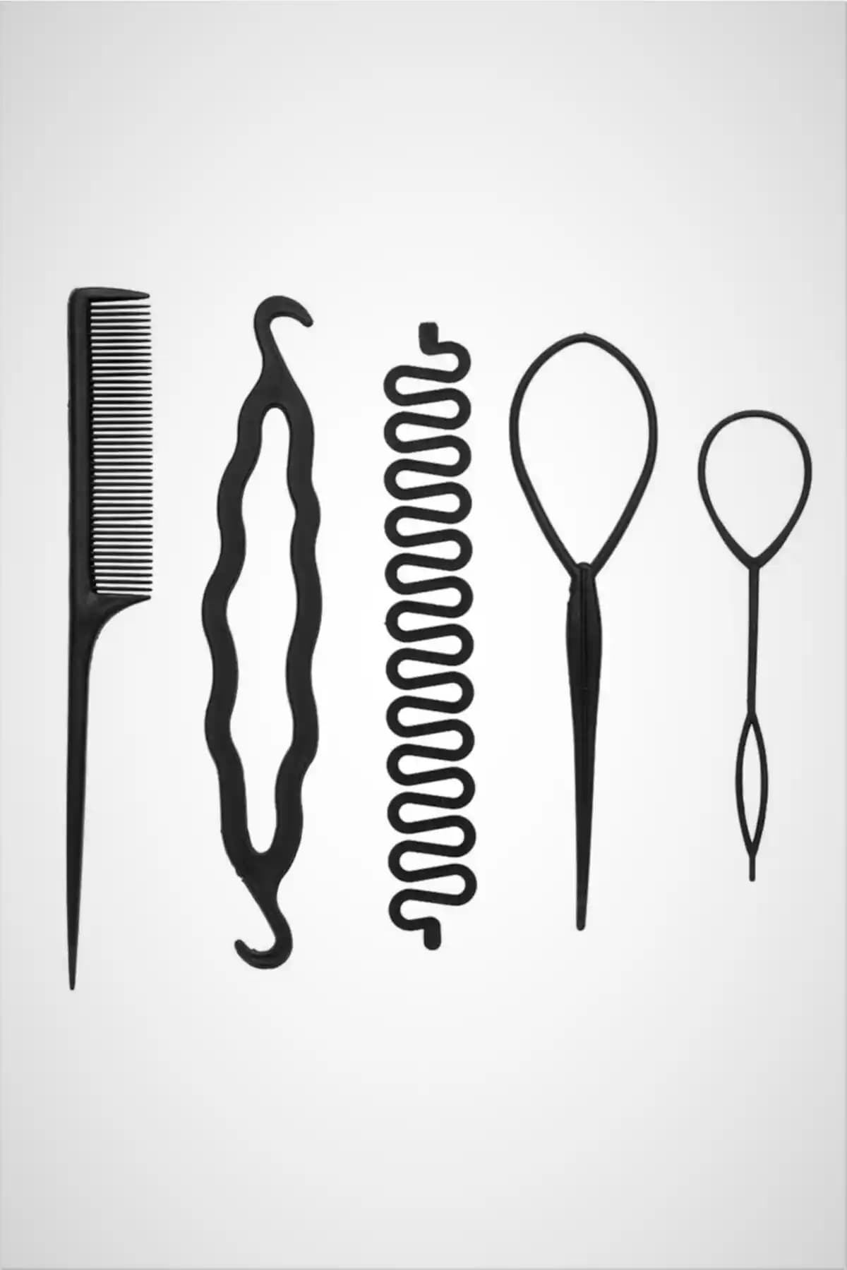 C&E Design Kadın 5'li Pratik Topuz Tokası Seti Günlük Şıklık ve Kullanım Kolaylığı