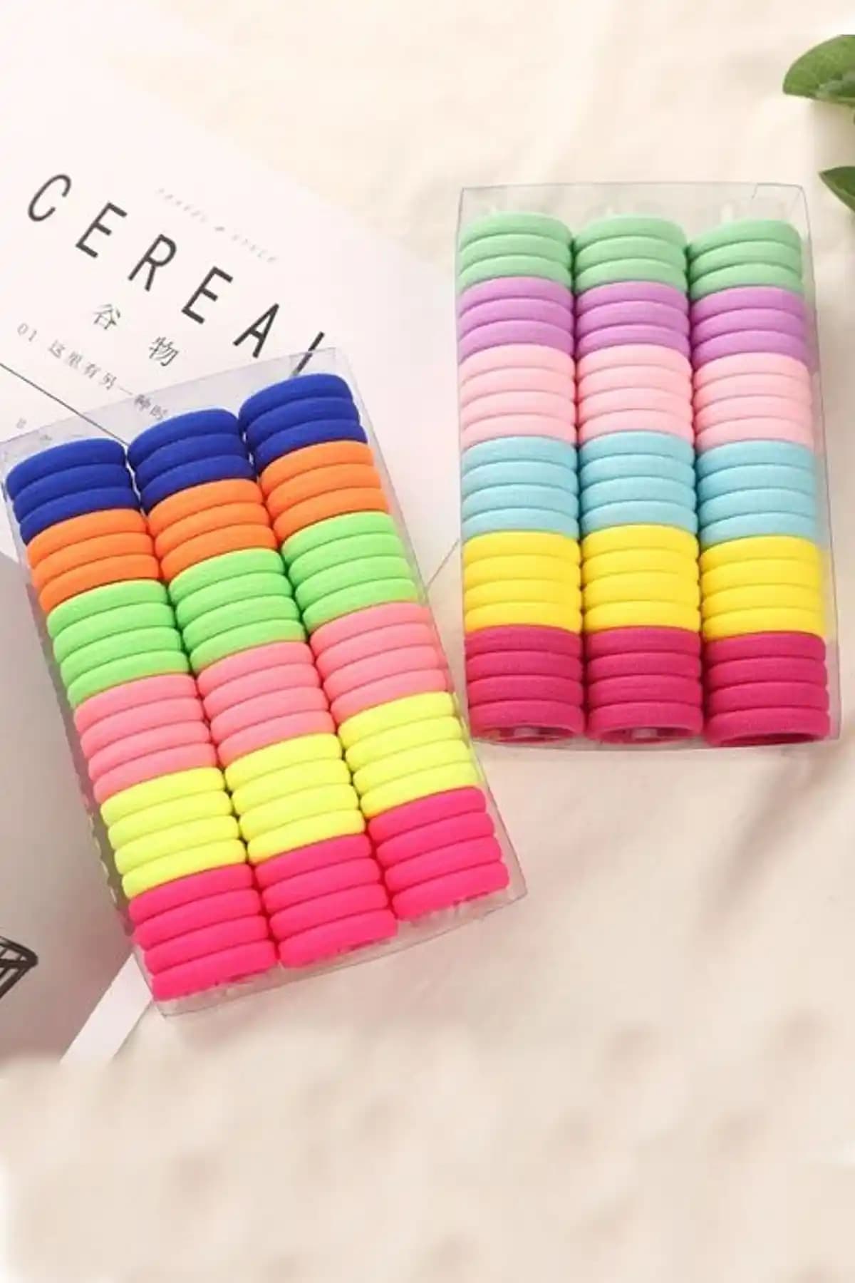 C&E Design Kadın Renkli Lastik Toka Seti Şıklık ve Pratiklik Sunar