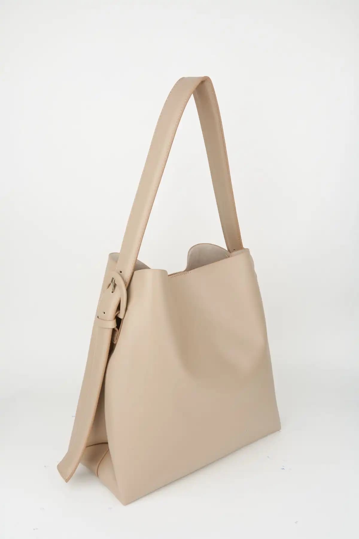 Çanta Park Vizon Büyük Boy Shopper Çanta Modern Tasarım ve Fonksiyonellik
