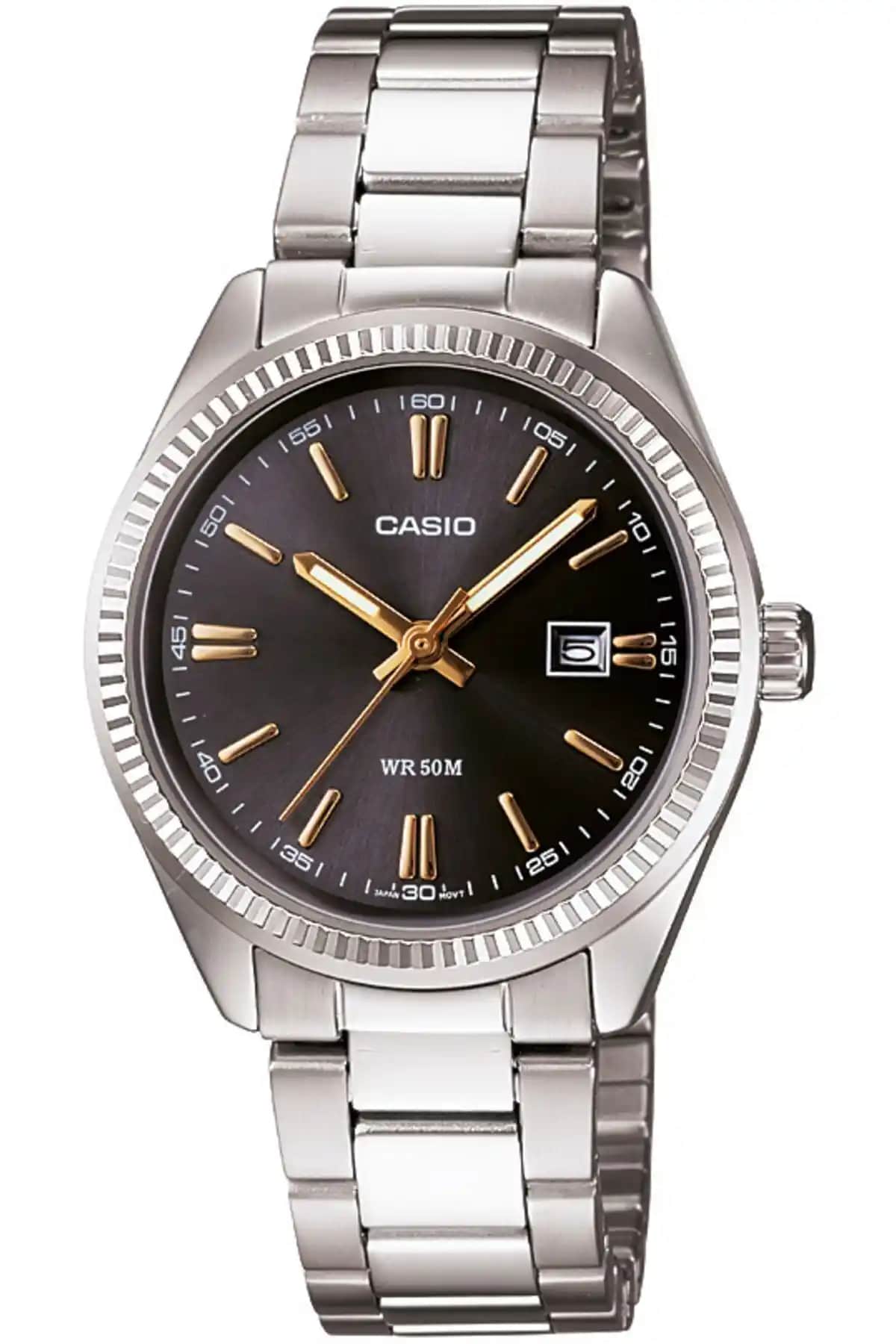Casio LTP-1302D-1A2VDF Kadın Zarif ve Dayanıklı Kol Saati Gri Renkli