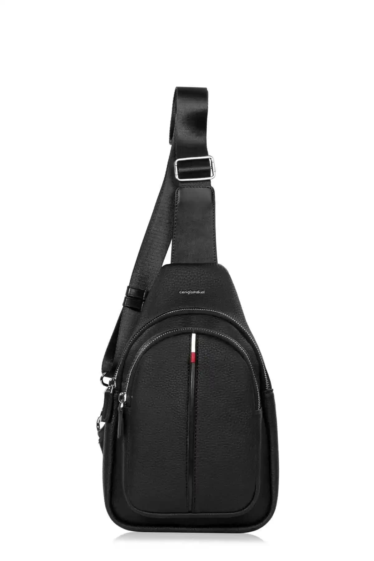 Cengiz Pakel STD Erkek Siyah Kırmızı Çanta: Şıklık ve Fonksiyonellik Bir Arada