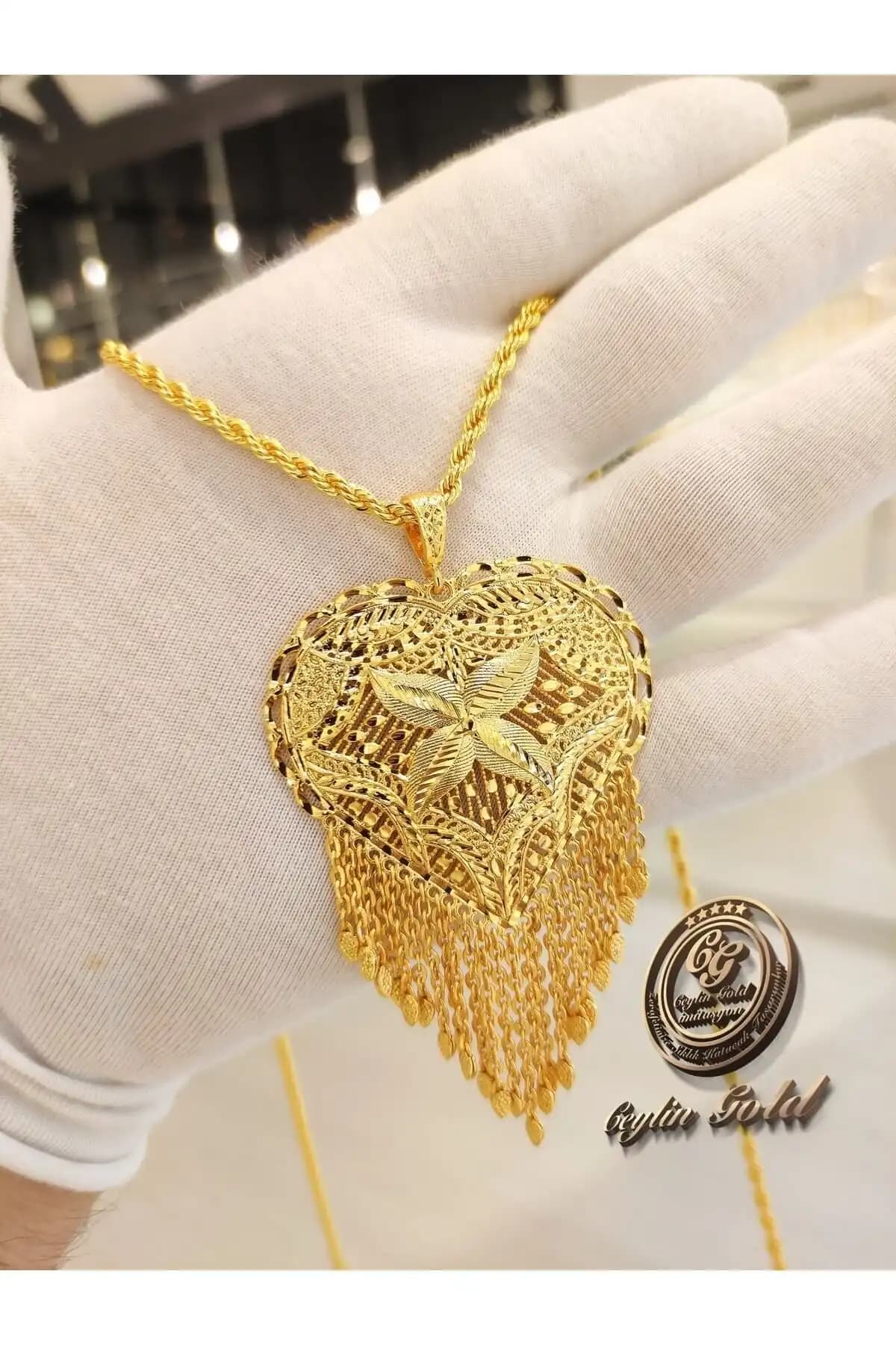 Ceylin Gold Hint ve Yılz Gold İmitasyon Altın Kaplama Kolye Karşılaştırması 1