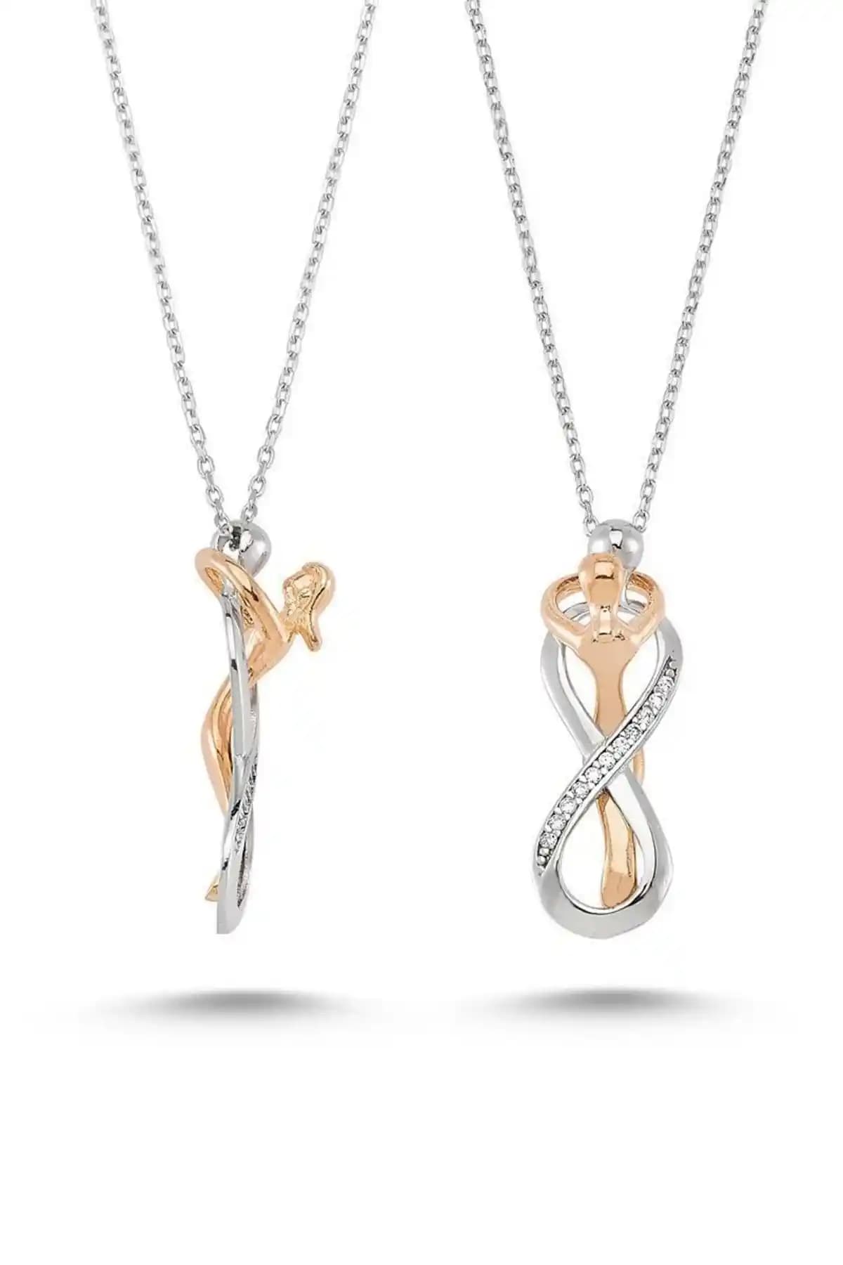 Chavin Aşk ile Birbirine Sarılan Çift Sonsuzluk Güç Kolye Tasarımı ve Özellikleri