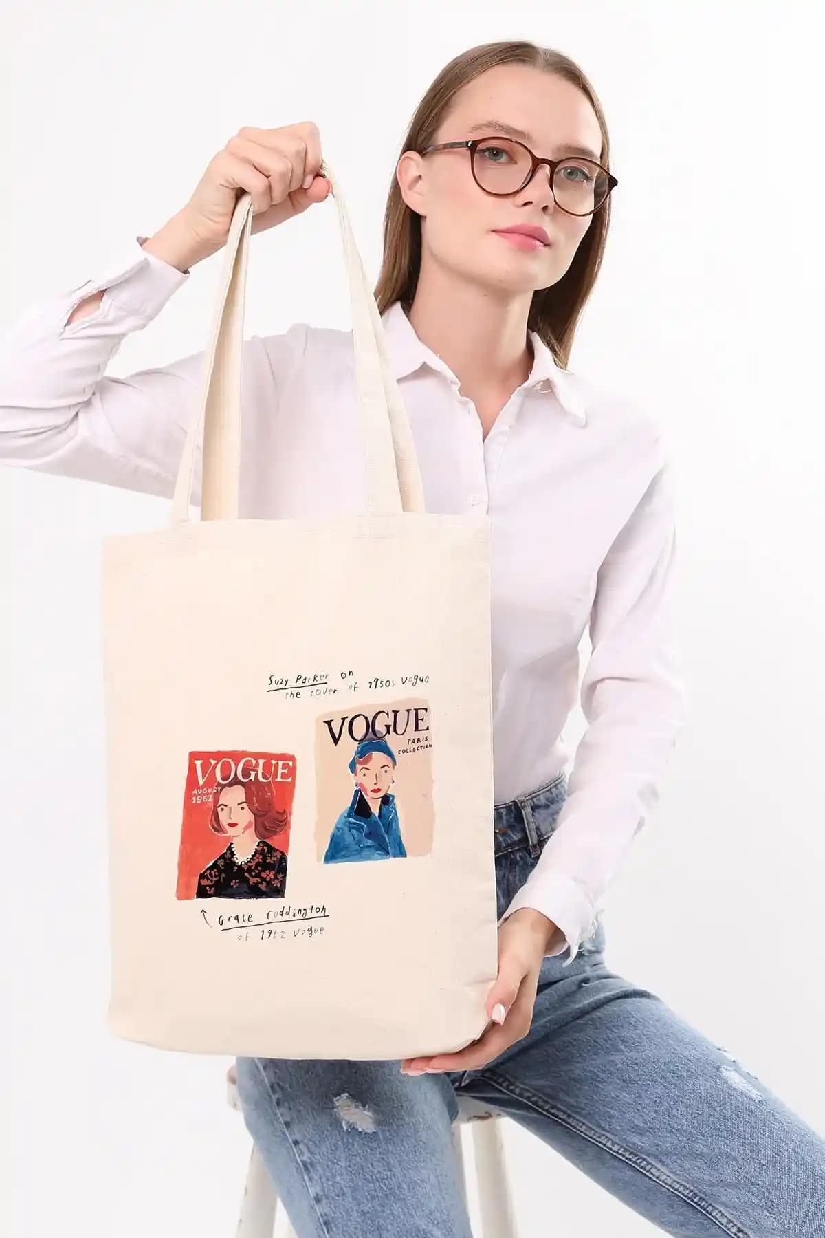 Çınar Bez Çanta Kanvas Modelleri Karşılaştırması: Vogue ve Yeşil Dallı Çiçekler