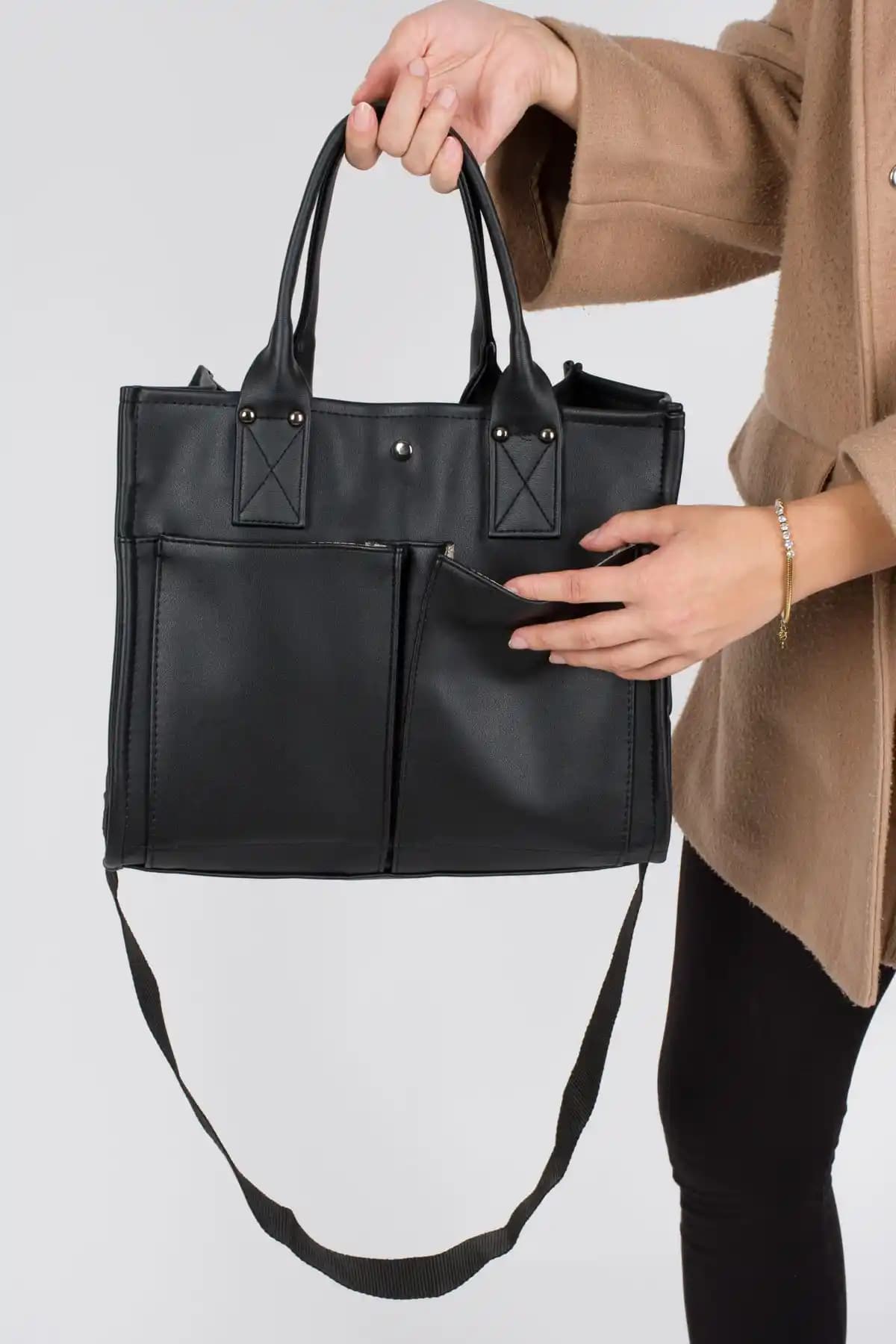 Citycenterfashion kadın suni deri askılı omuz ve çapraz çanta modern tasarım ve yüksek kaliteyle