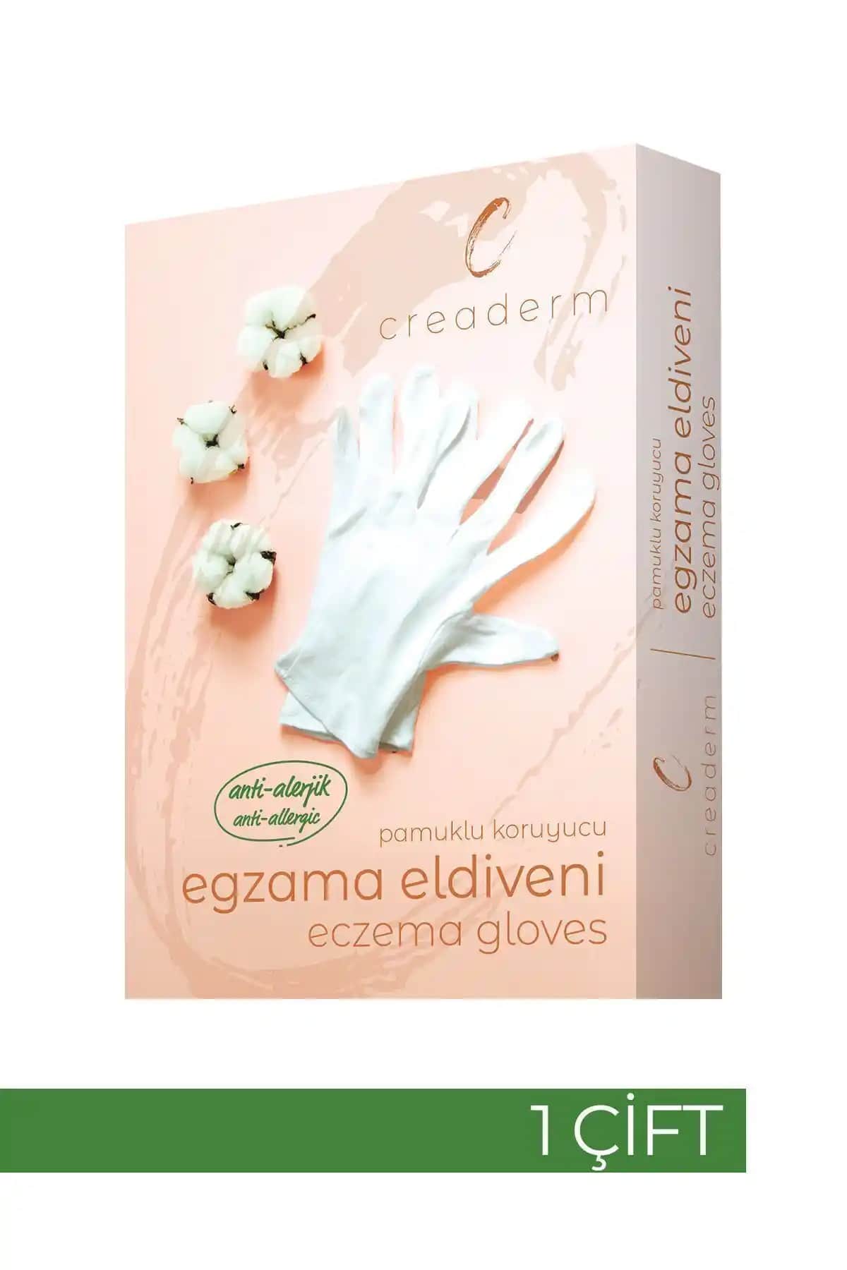 CREADERM Pamuklu Egzama Eldiveni: Hassas Ciltler İçin Doğal Koruma ve Rahatlık Sağlar