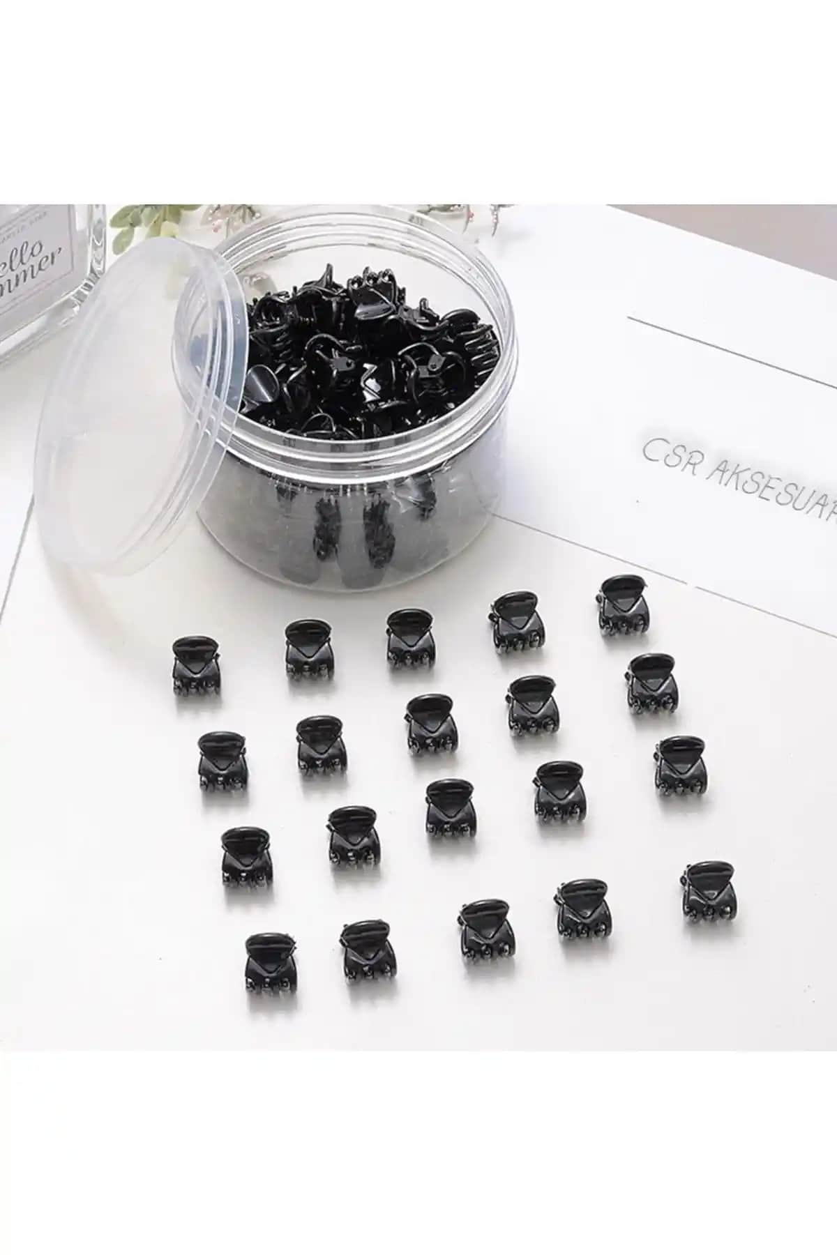 CSR Aksesuar 20'li Mini Boy Mandal Toka Seti Günlük Kullanım İçin Modern ve Dayanıklı Tasarım