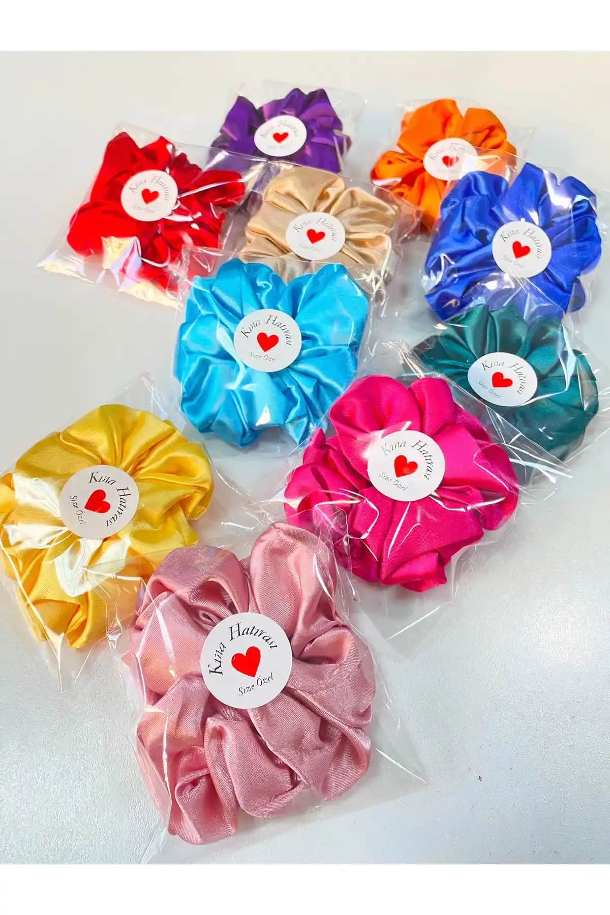 CSR Koleksiyon 10'lu Renkli Hediye Kına Hatırası Simit Saç Tokası En Güzel ve Dayanıklı Aksesuarlar