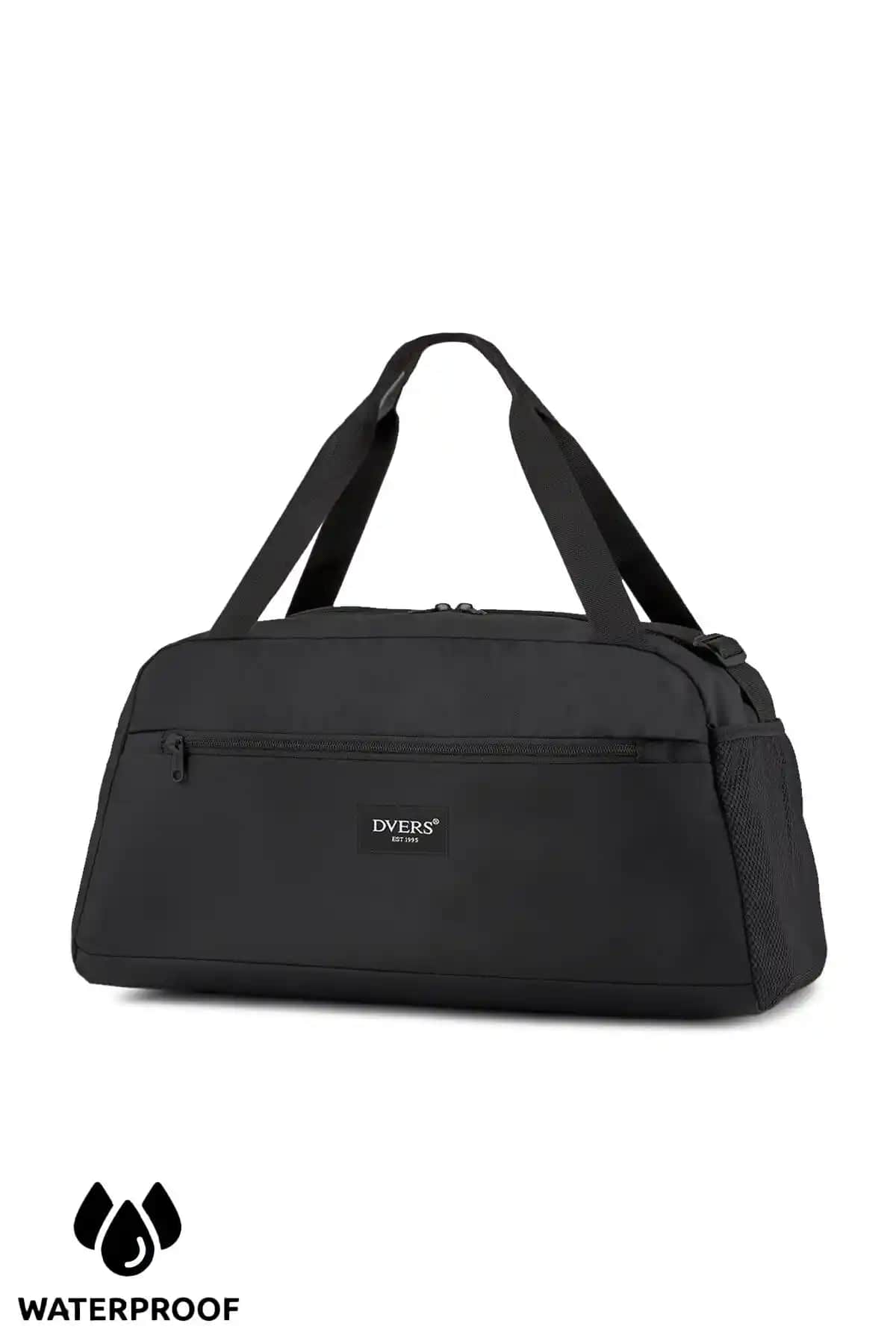 D'VERS Unisex Siyah Spor Çanta Günlük Kullanım ve Seyahat İçin Uygun