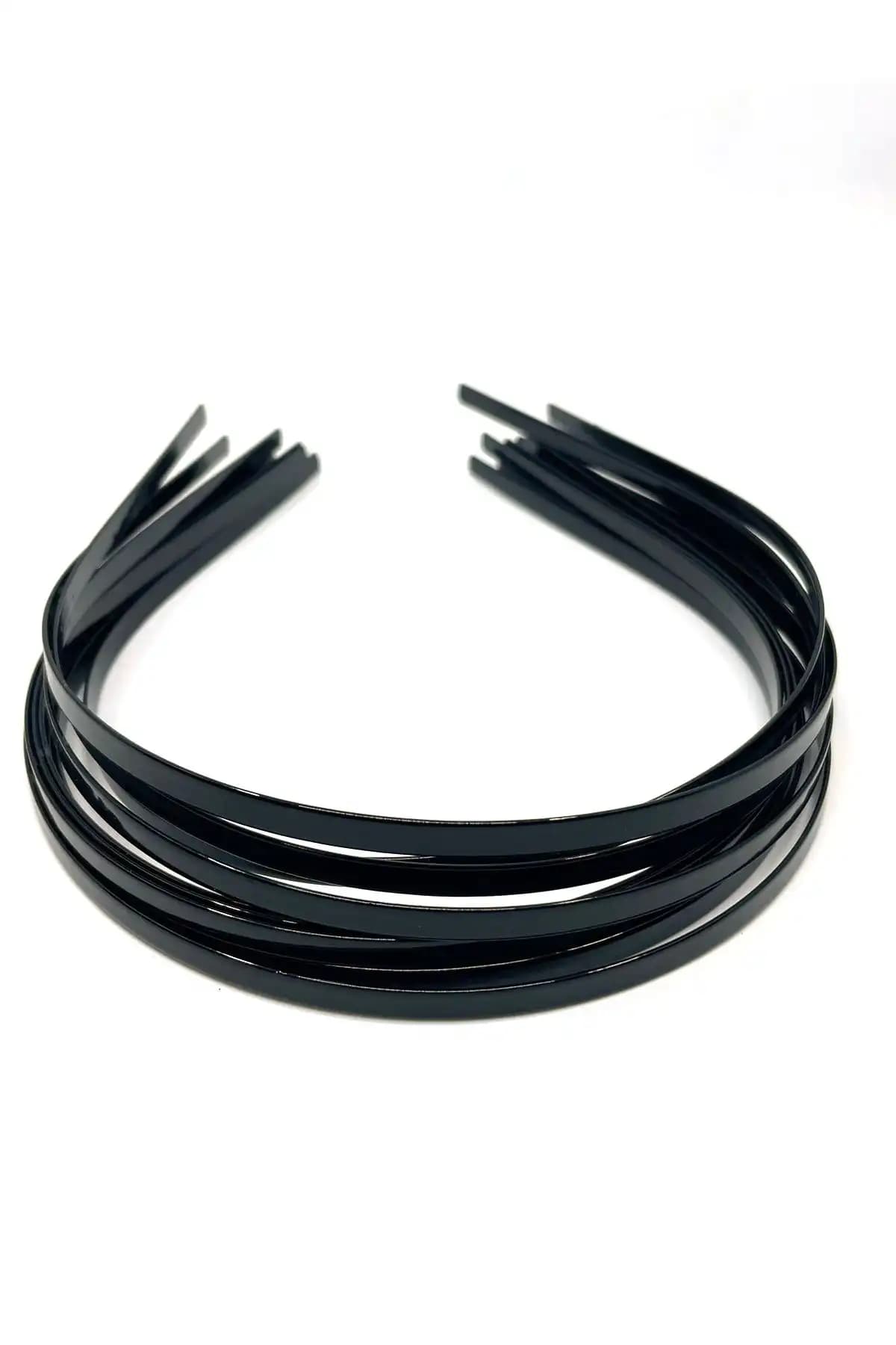 Dayanıklı ve Şık Siyah Metal Taçlar 12'li Paket ile Tarzınızı Yansıtın