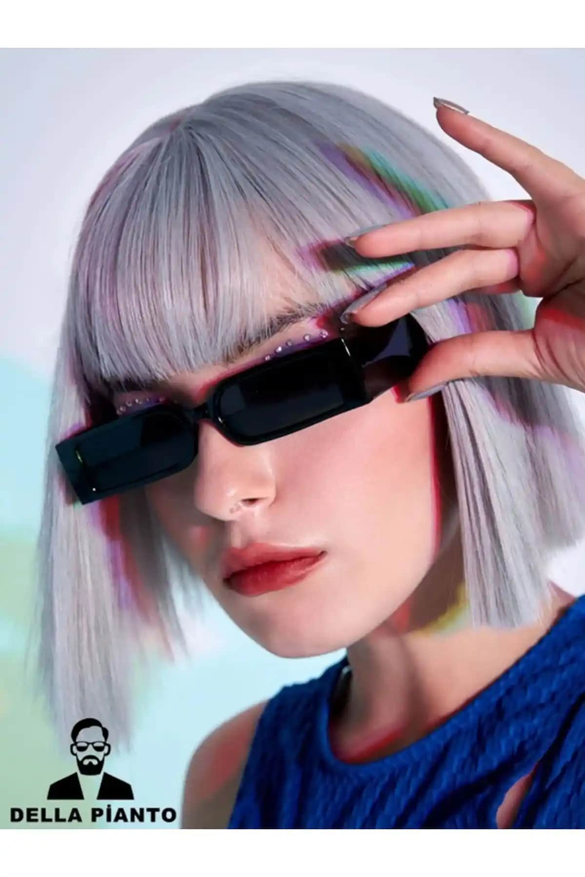 Della Pianto Siyah Unisex Güneş Gözlüğü: Modern Tasarım ve Göz Sağlığı Koruması