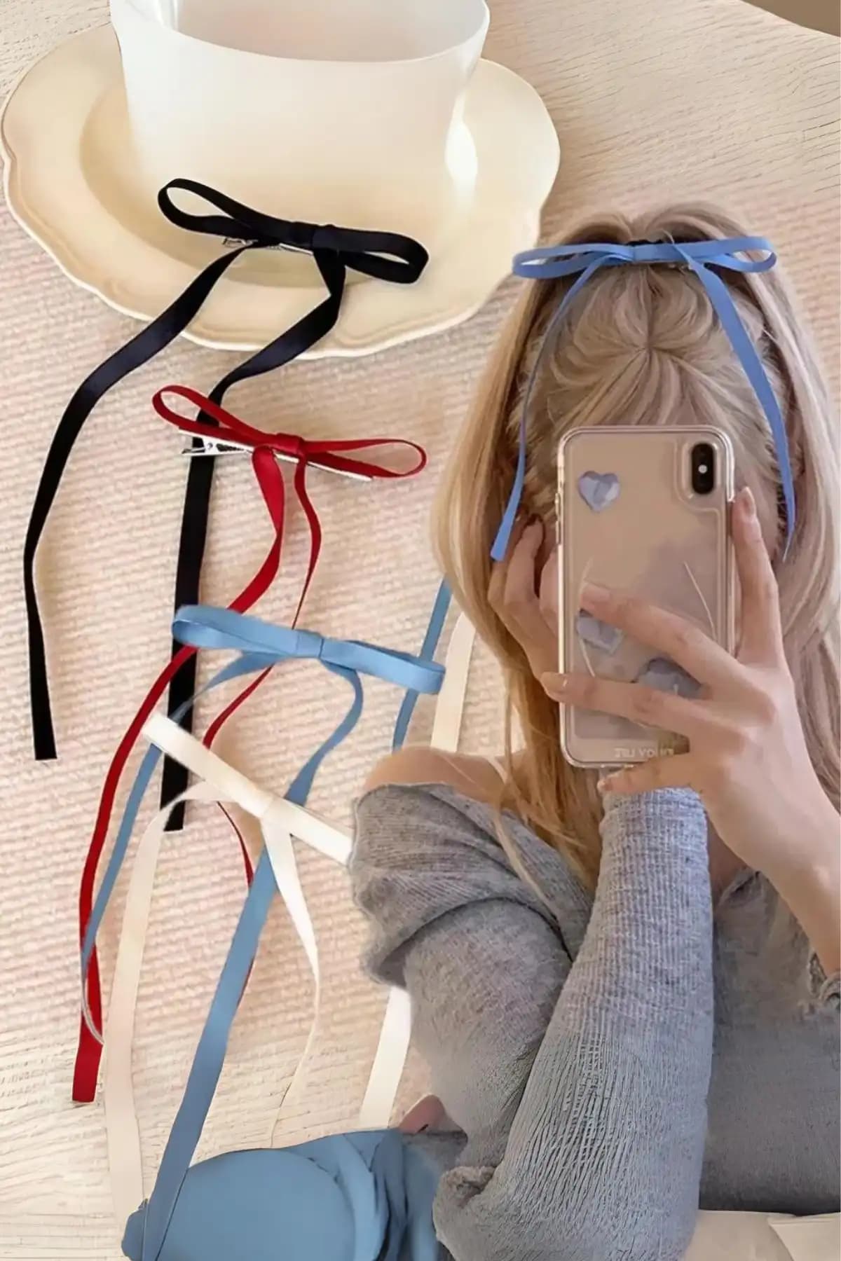 Diloshtrend Kadın 4’lü Penç Toka Seti Modern ve Renkli Saç Aksesuarları