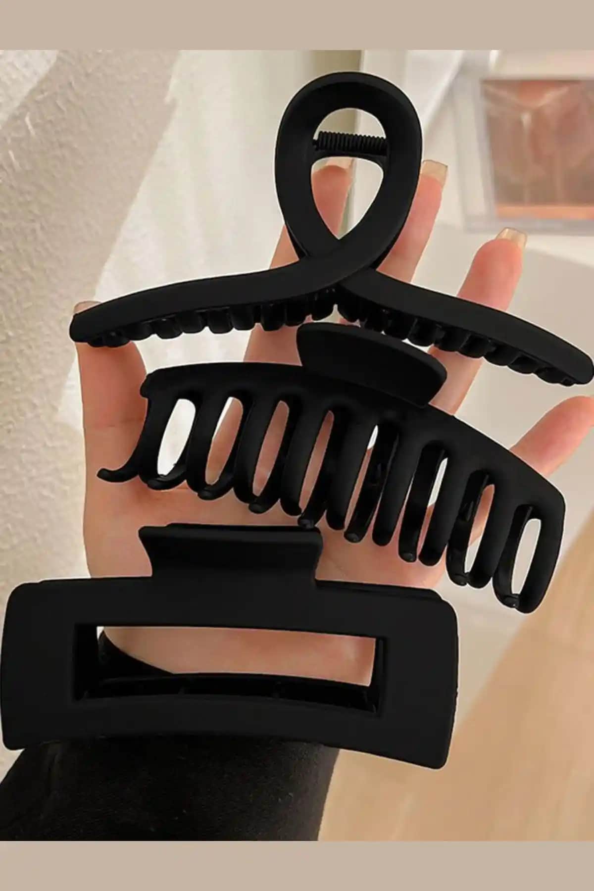 Diloshtrend Siyah Karma Toka Seti: Modern ve Dayanıklı Saç Aksesuarları