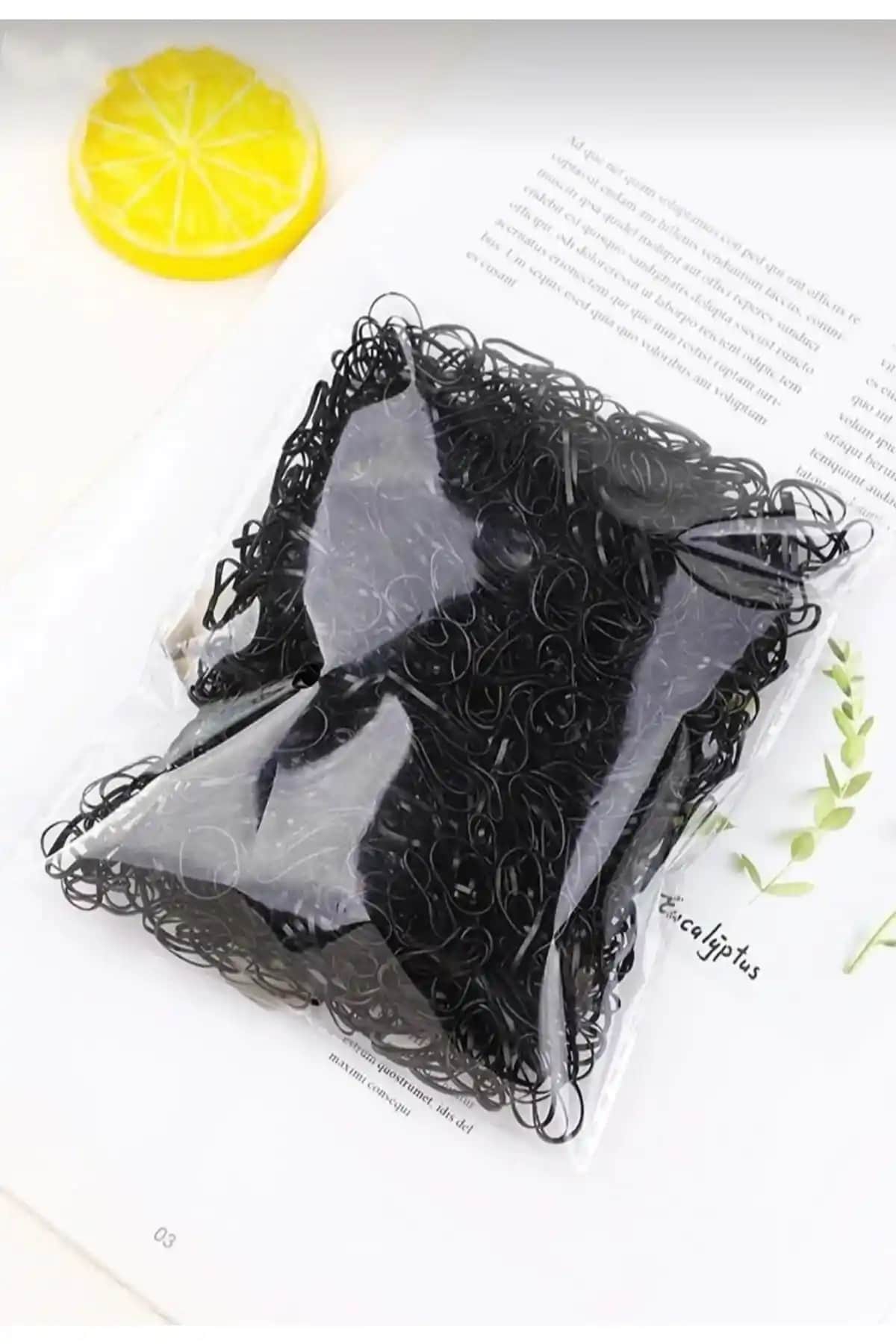 Diloshtrend Siyah Saç Örgü Lastikleri 1000 Adet Uzun Süreli Kullanım ve Şıklık İçin