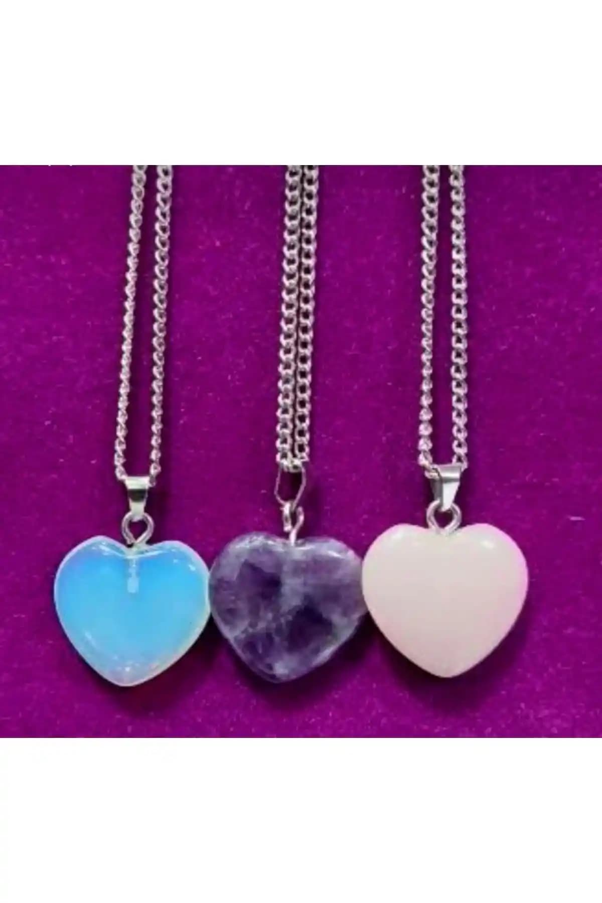 Doğal Taş Kolye Karşılaştırması: Ametist, Opal ve Pembe Kuvars Tasarımları